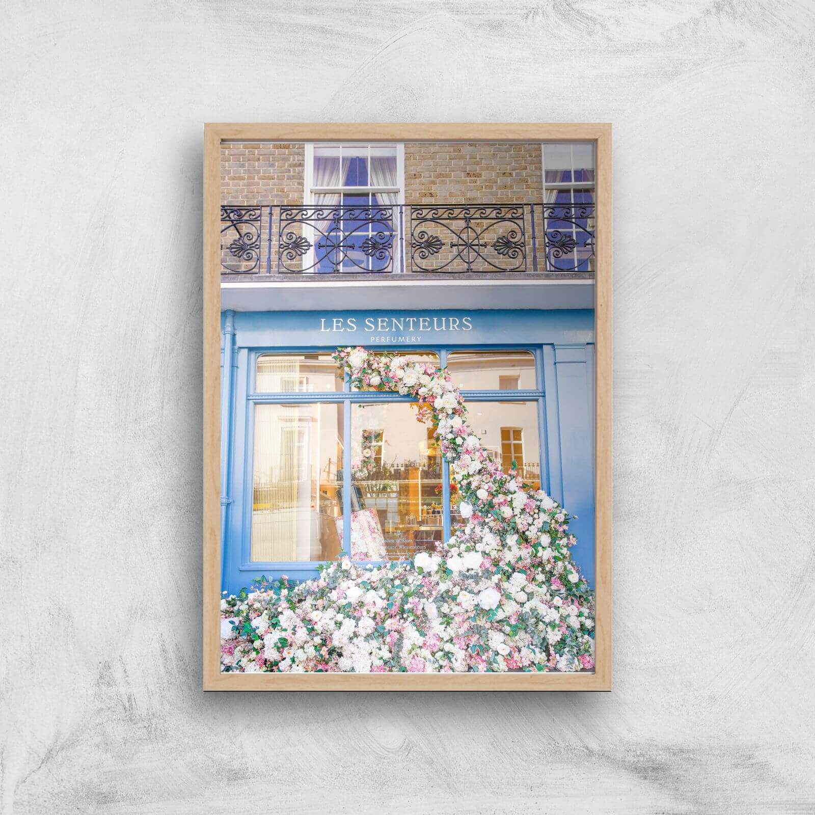 Floral Perfume Giclee Art Print - A3 - Wooden Frame