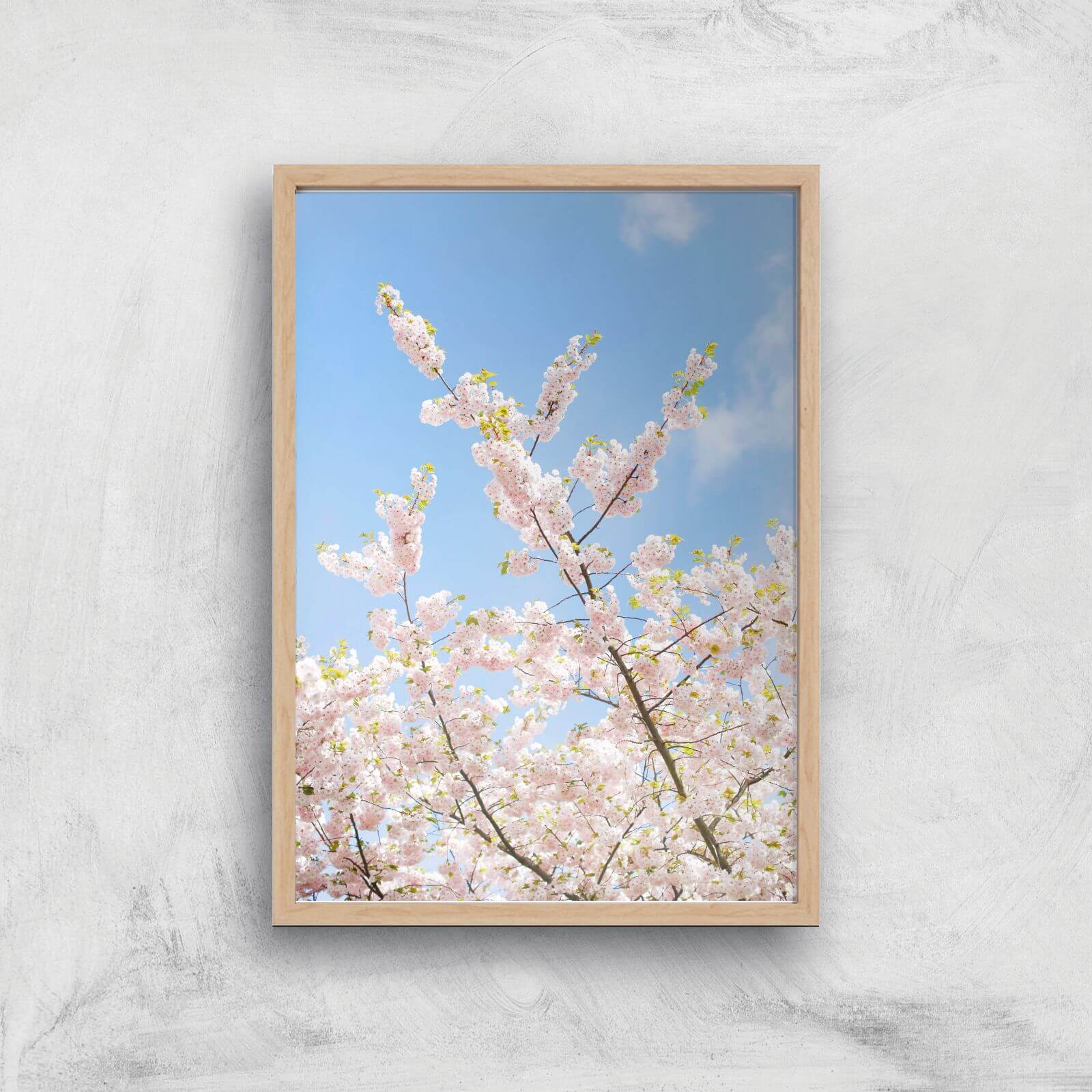 London Spring Giclee Art Print - A4 - Wooden Frame