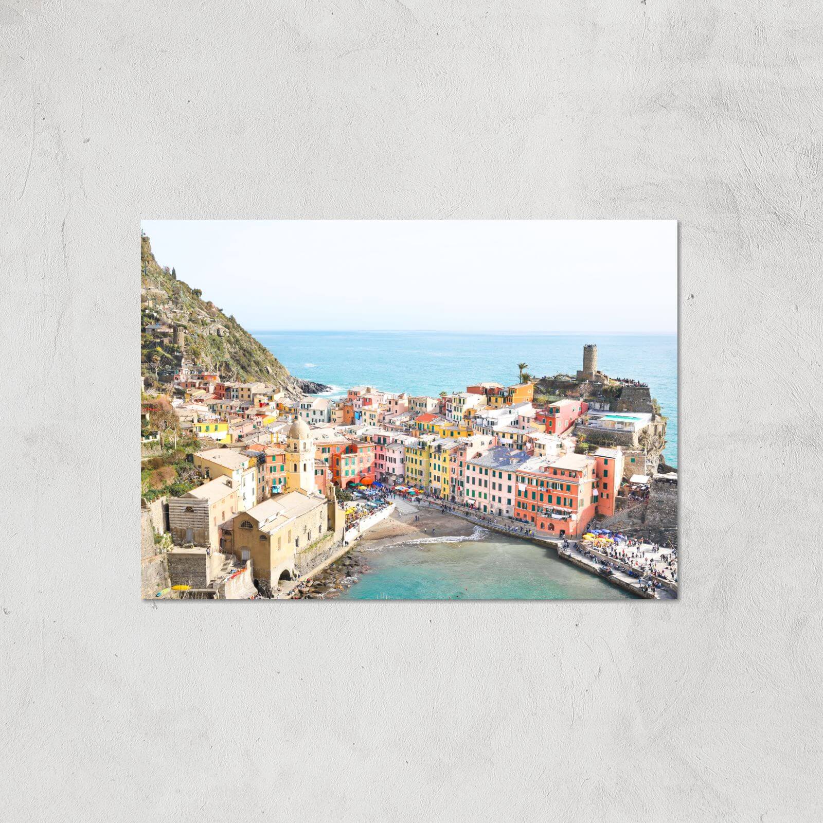 Santorini Summer Giclee Art Print - A4 - Print Only