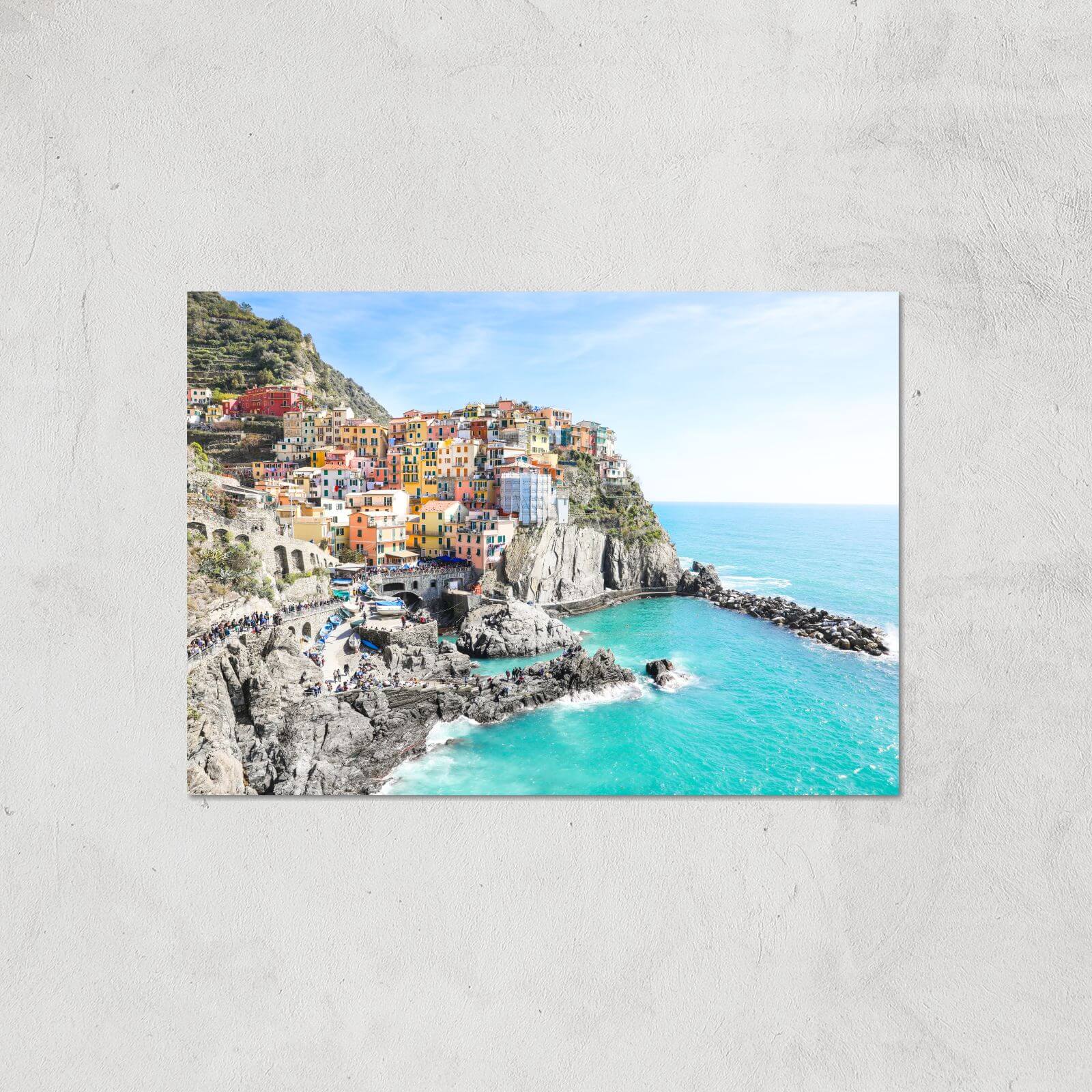 Santorini Coast Giclee Art Print - A3 - Print Only