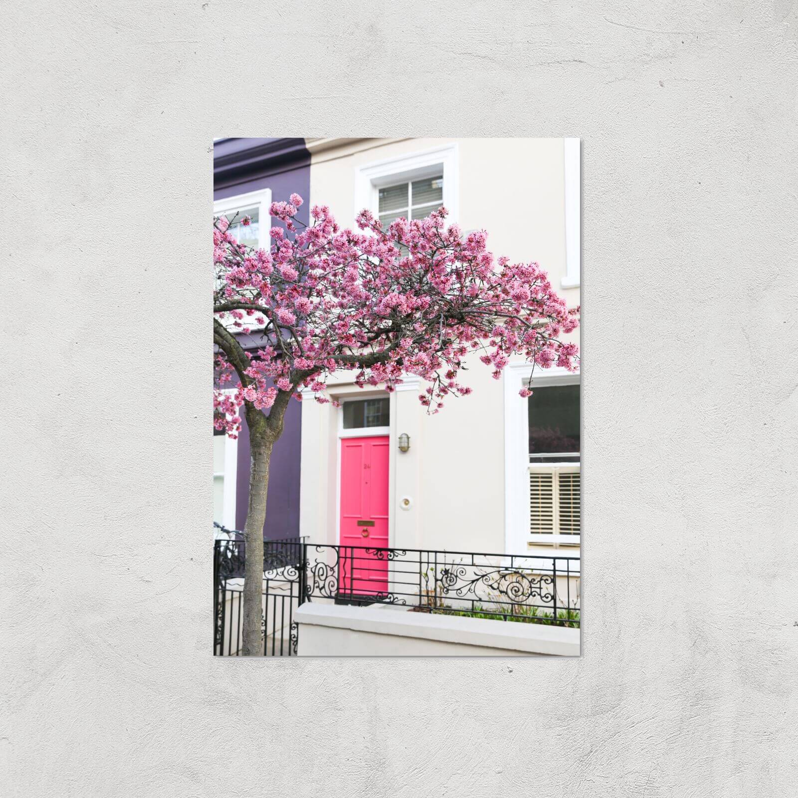 That's My House With The Pink Door Giclee Art Print - A4 - Print Only