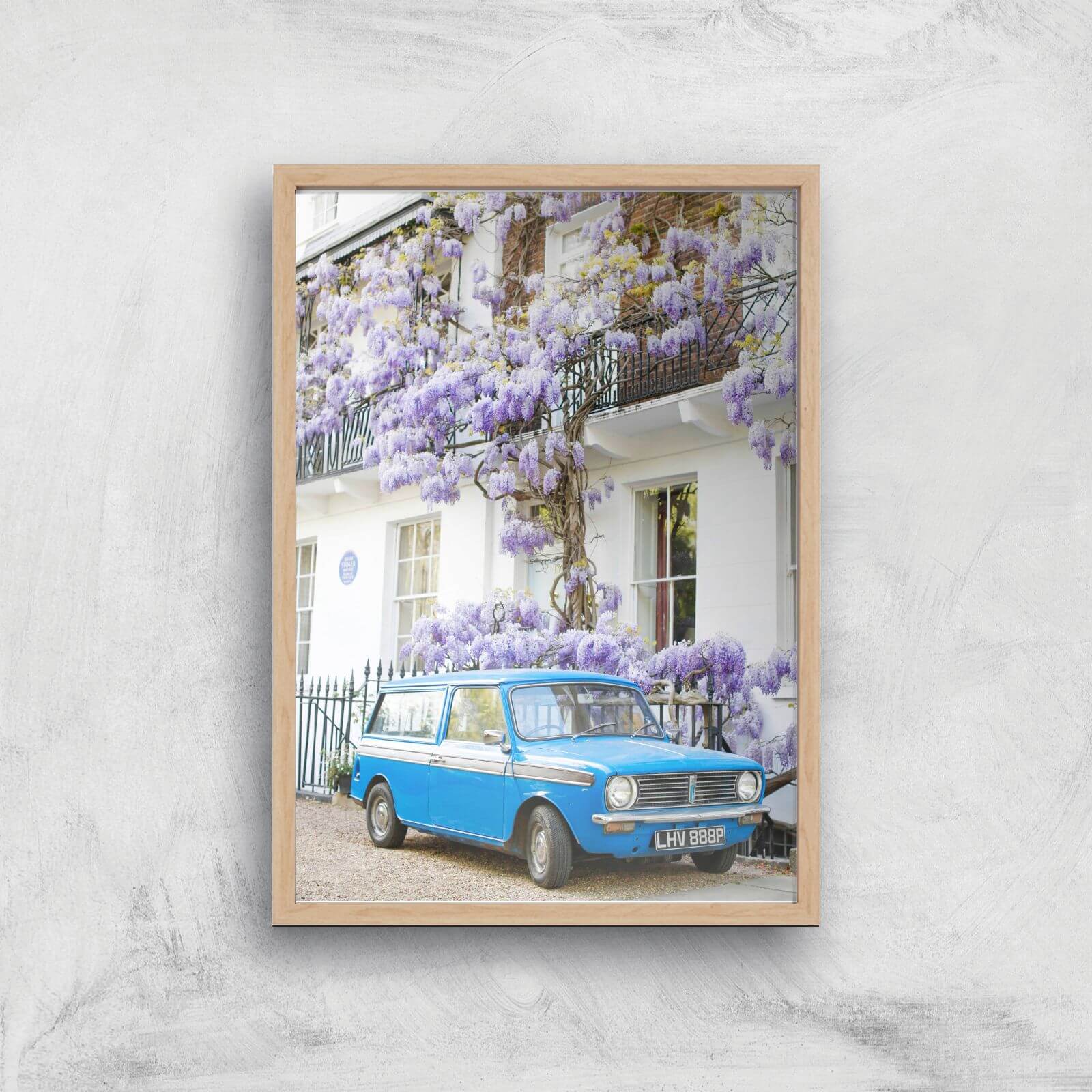 Lilac Banger Giclee Art Print - A3 - Wooden Frame