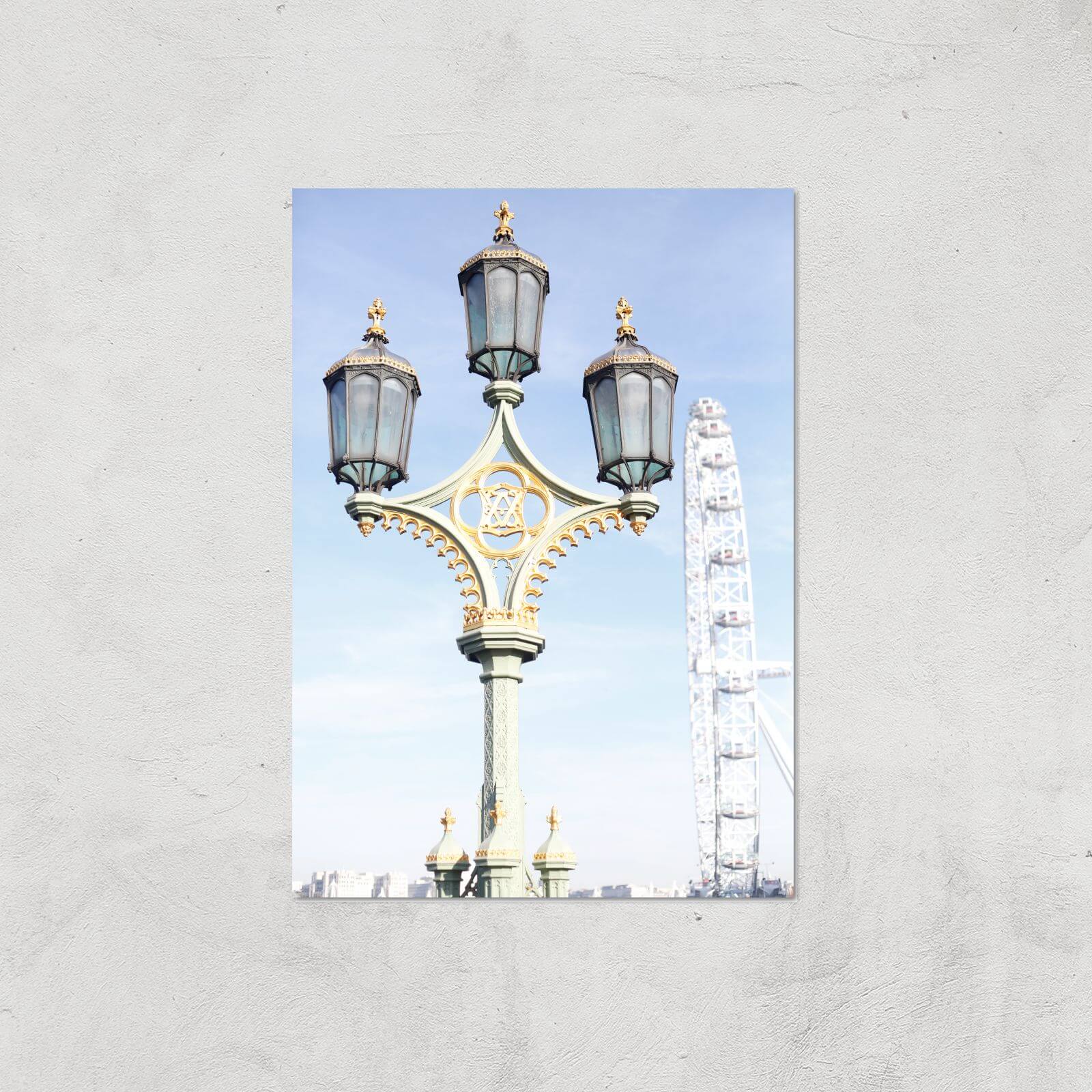 Street Lamps Giclee Art Print - A4 - Print Only