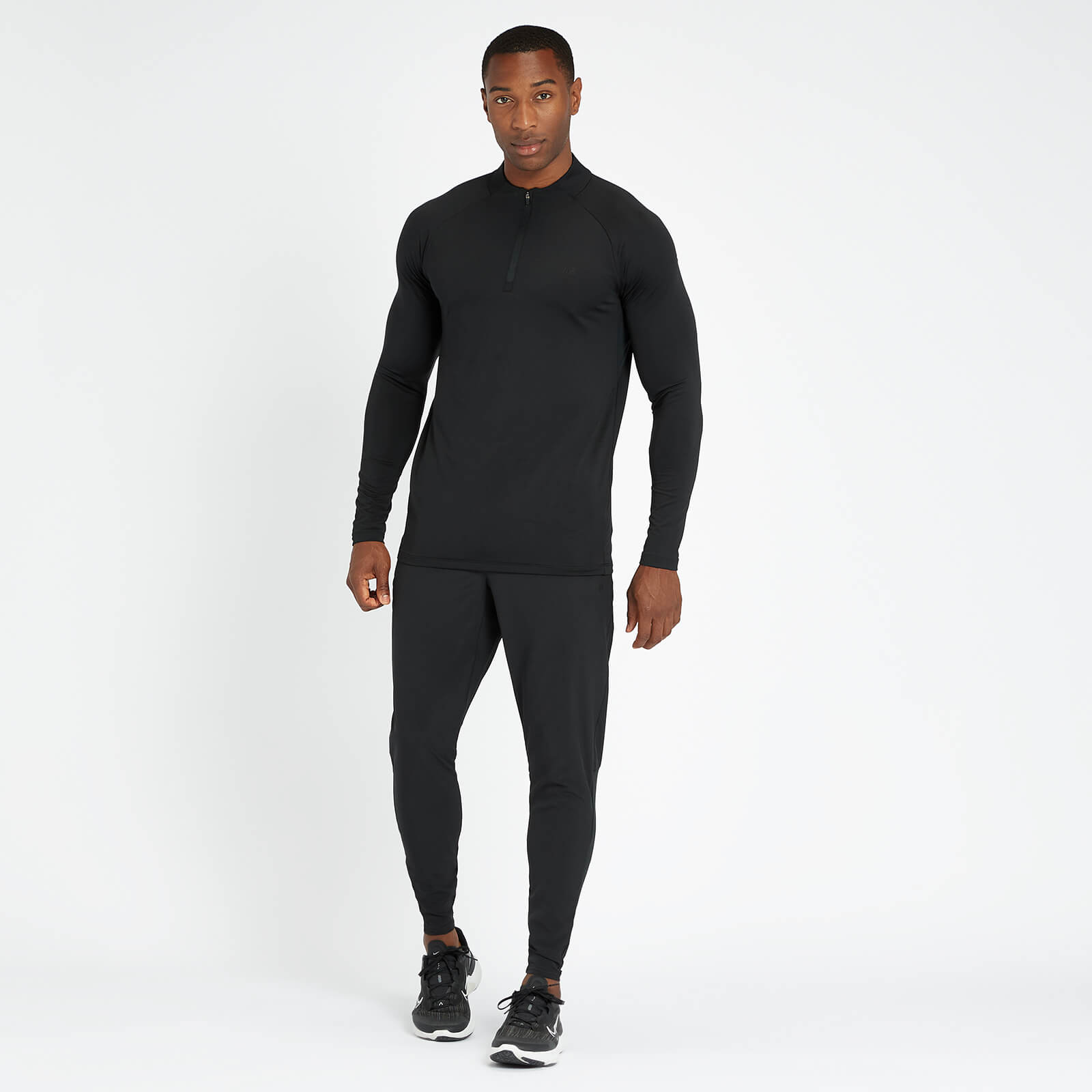 5059883091846 - Mens Training Ultra Top mit 1 4-Reißverschluss – Schwarz - XXS
