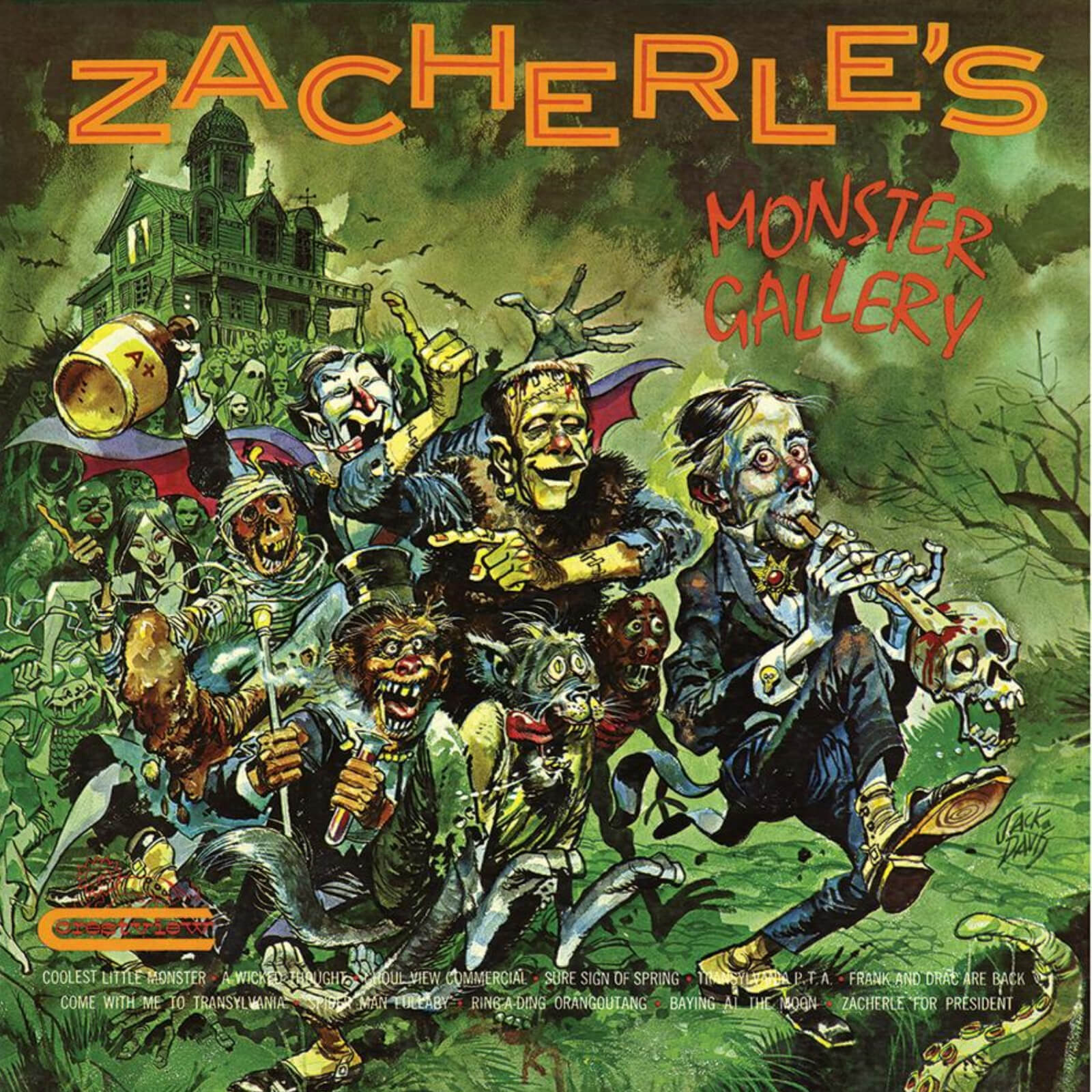 Zacherle's Monster Gallery Vinyl (Clear with Green Swirl)