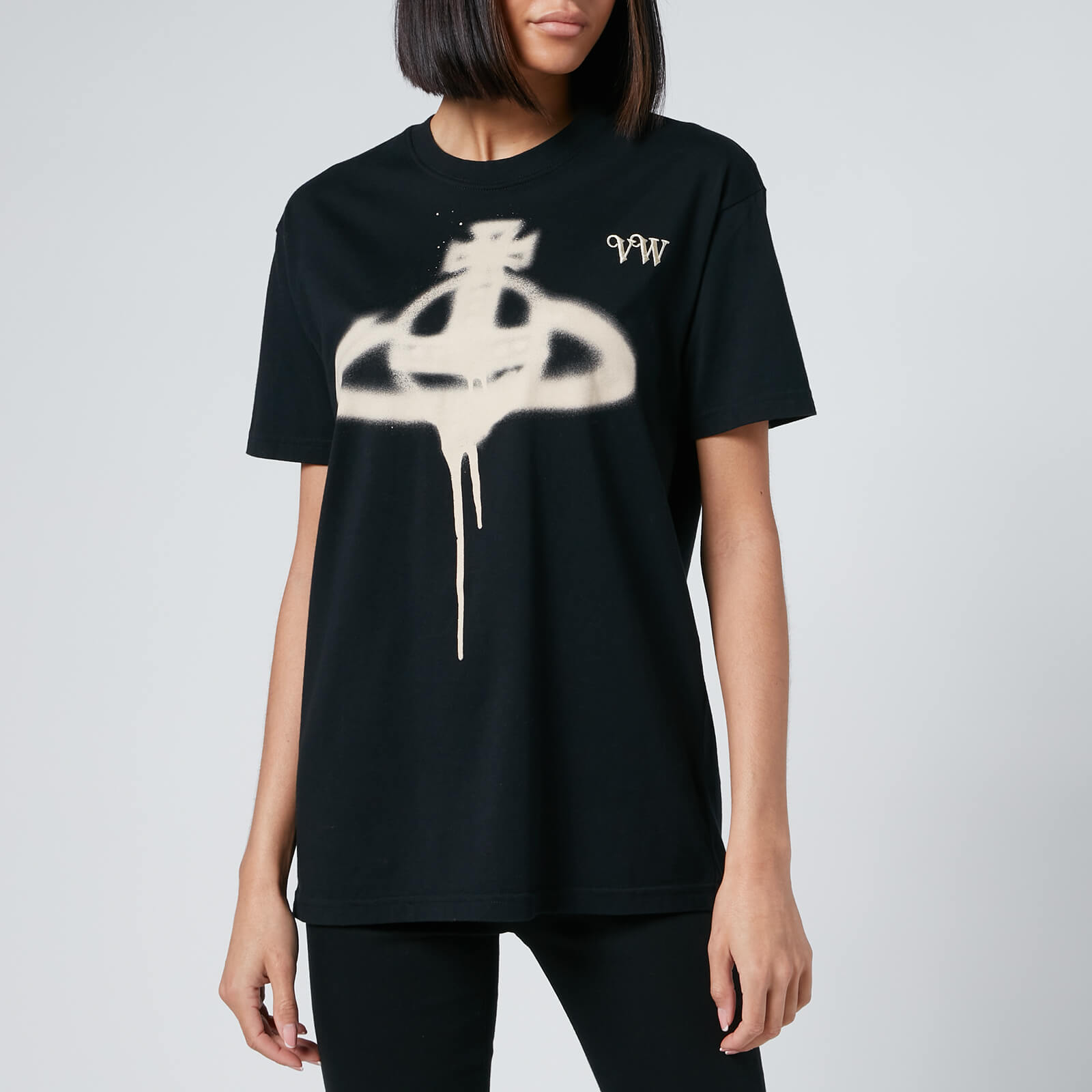 Vivienne Westwood Women's Spray Orb Classic T-Shirt - Black - S