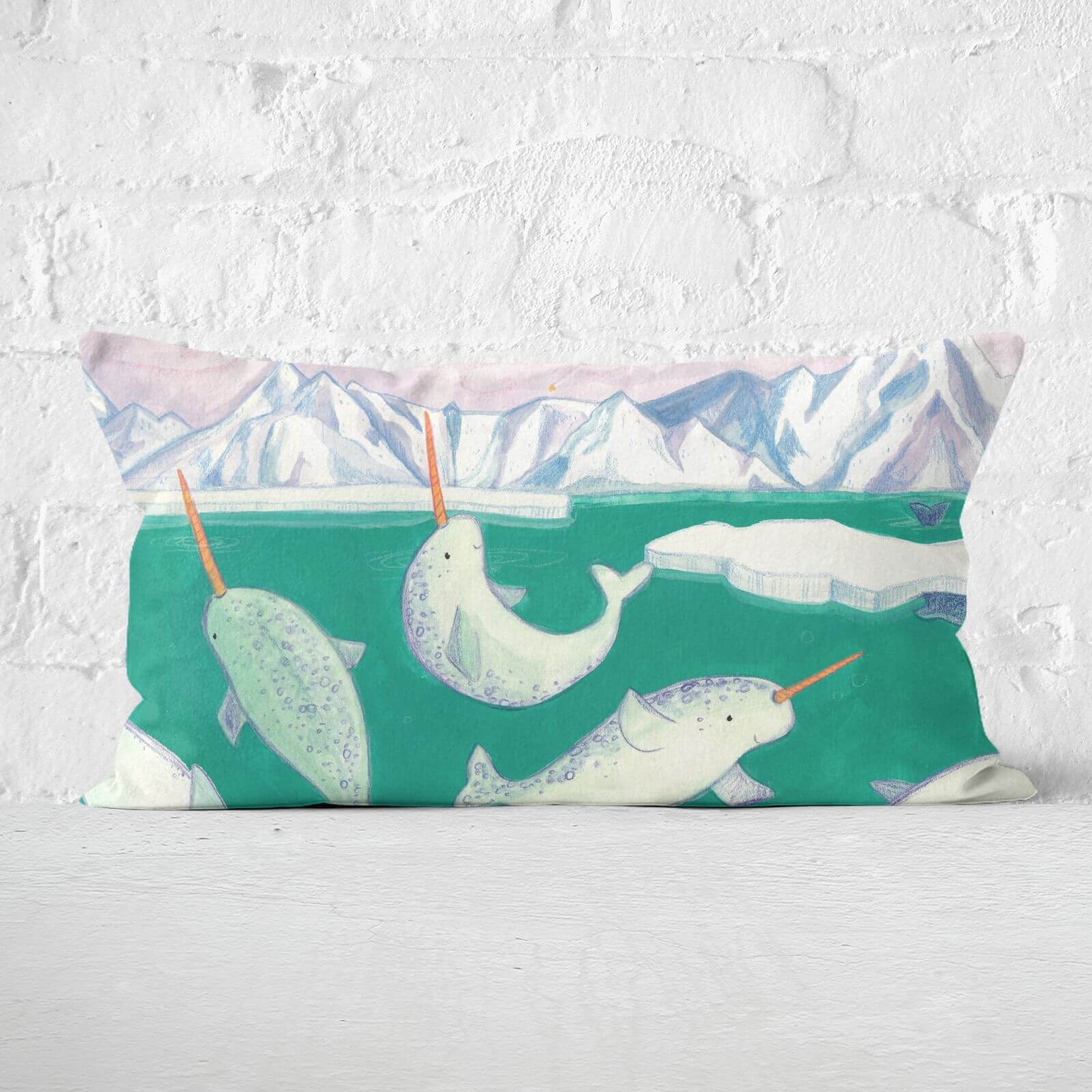 Snowtap Neon Chameleons Rectangular Cushion - 30x50cm - Soft Touch