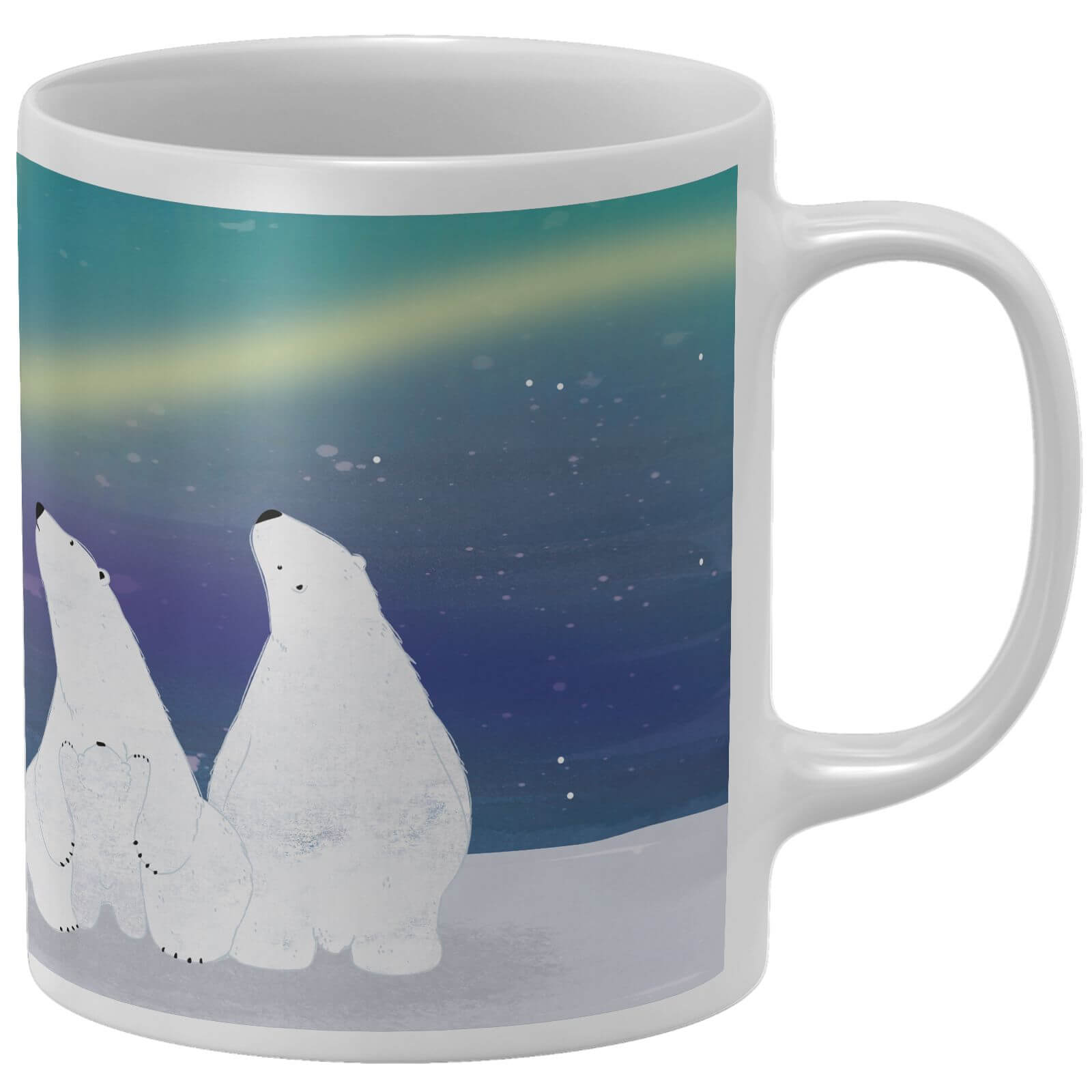 Snowtap Aurora Polar Bears Mug