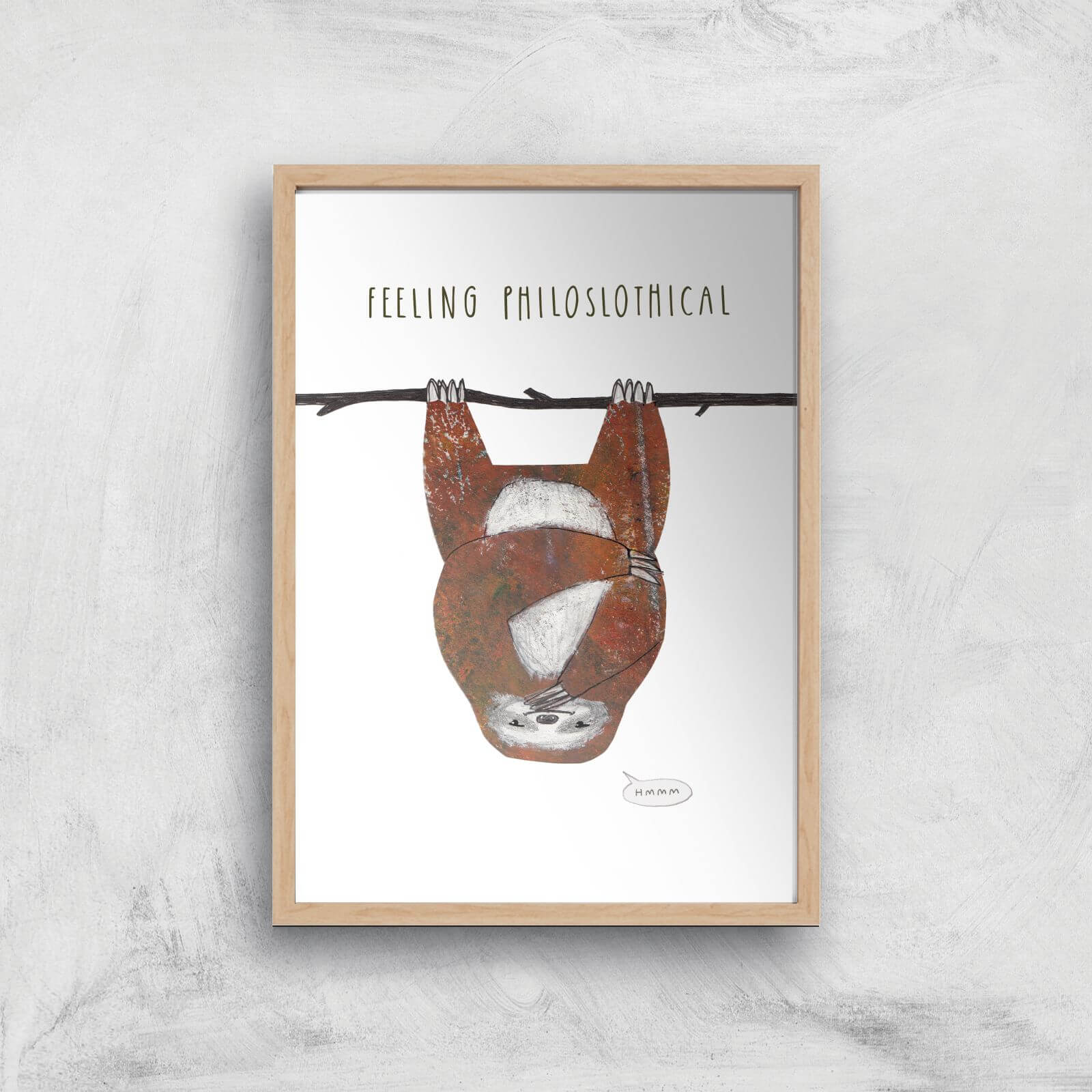 Snowtap Feeling Philoslothical Giclee Art Print - A3 - Wooden Frame