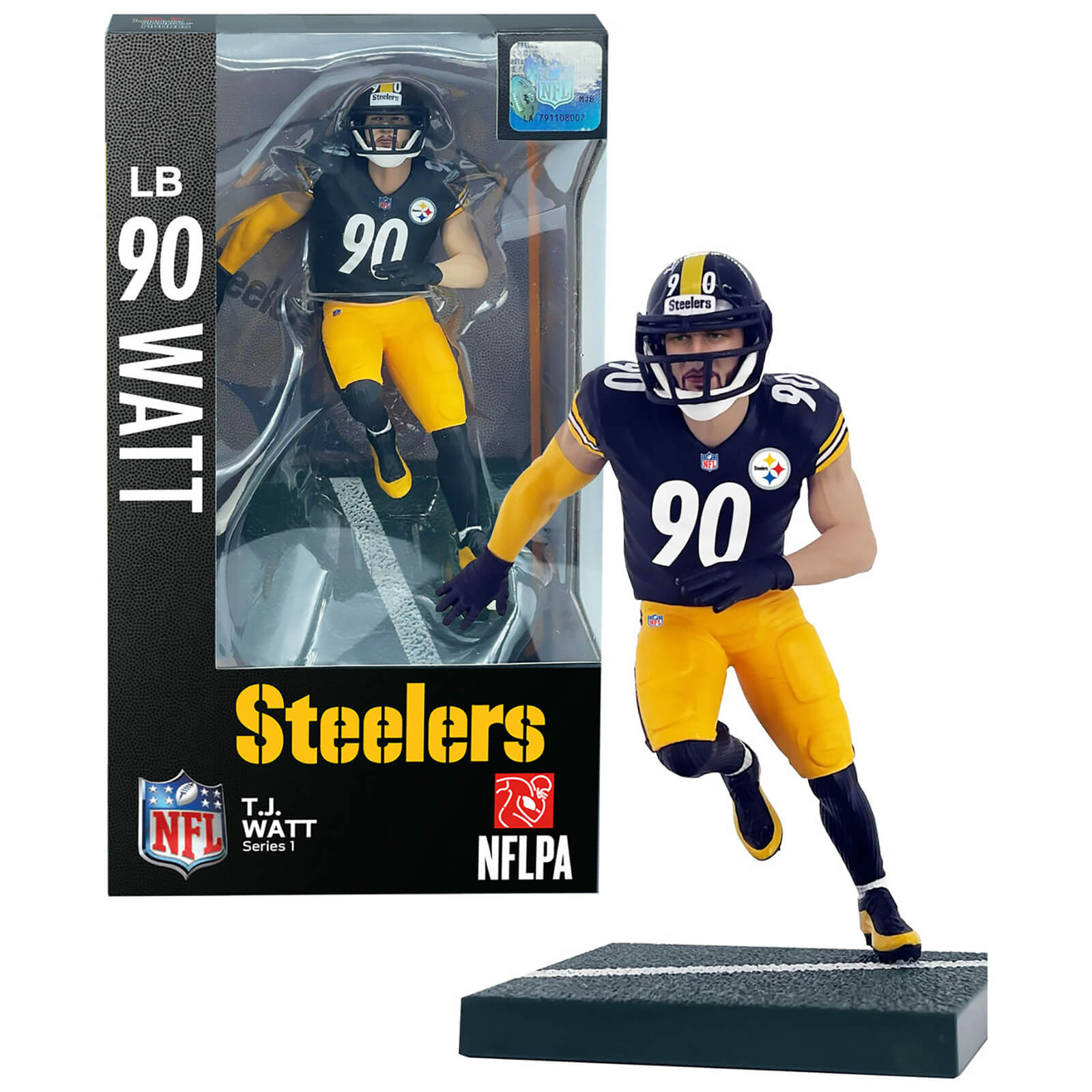 NFL Series 1 Pittsburgh Steelers T.J. Watt 7 Inch Action Figure