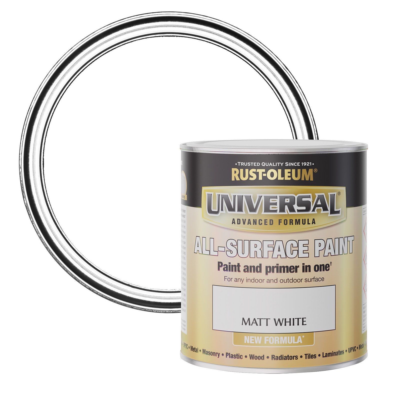 Photo of Rust-oleum Universal Paint Matt White 750ml