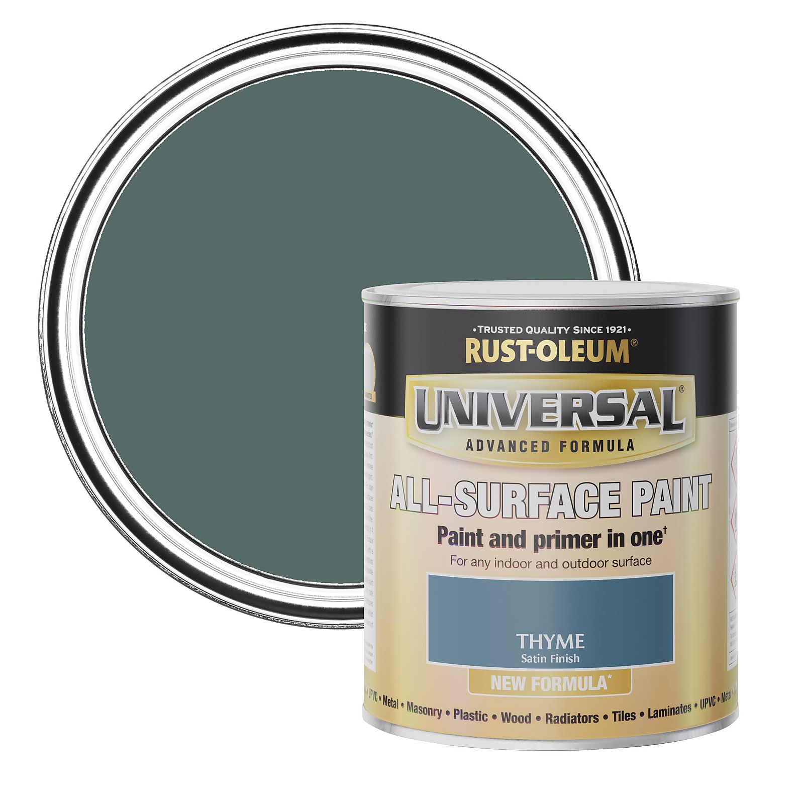 Photo of Rust-oleum Universal Paint Satin Thyme 750ml