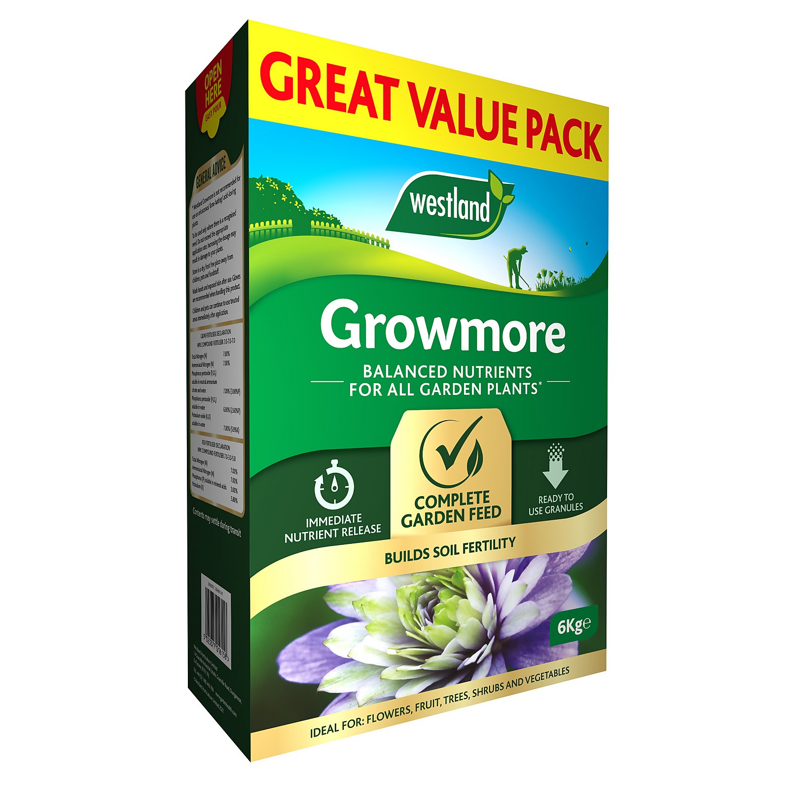 Photo of Westland Growmore Complete Garden Feed - 6kg -great Value Pack-
