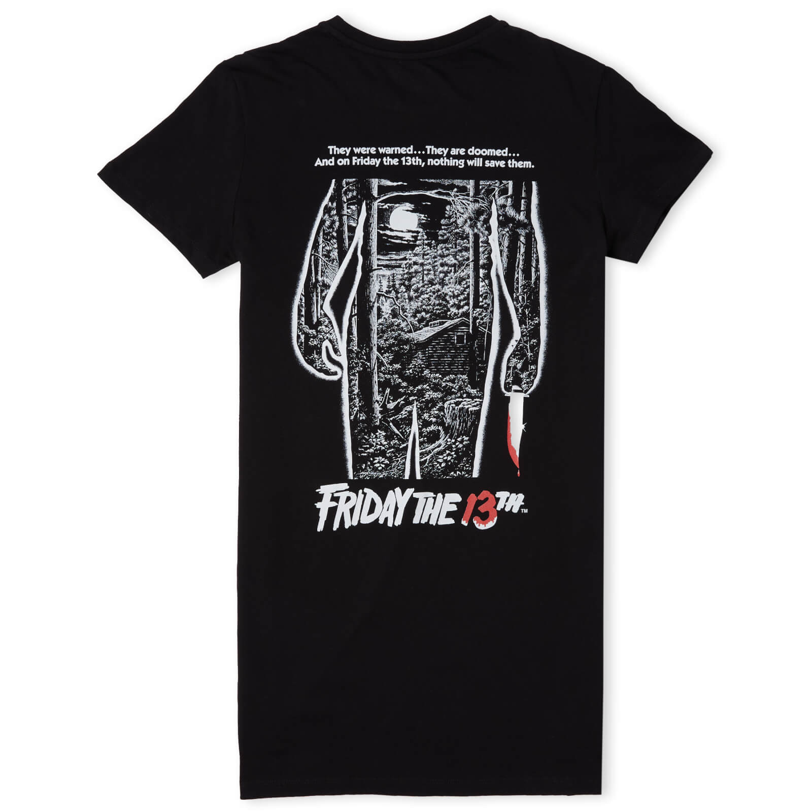

Venerdì 13 Abito T-Shirt Donna Monocromo Classico - Nero - S - Nero