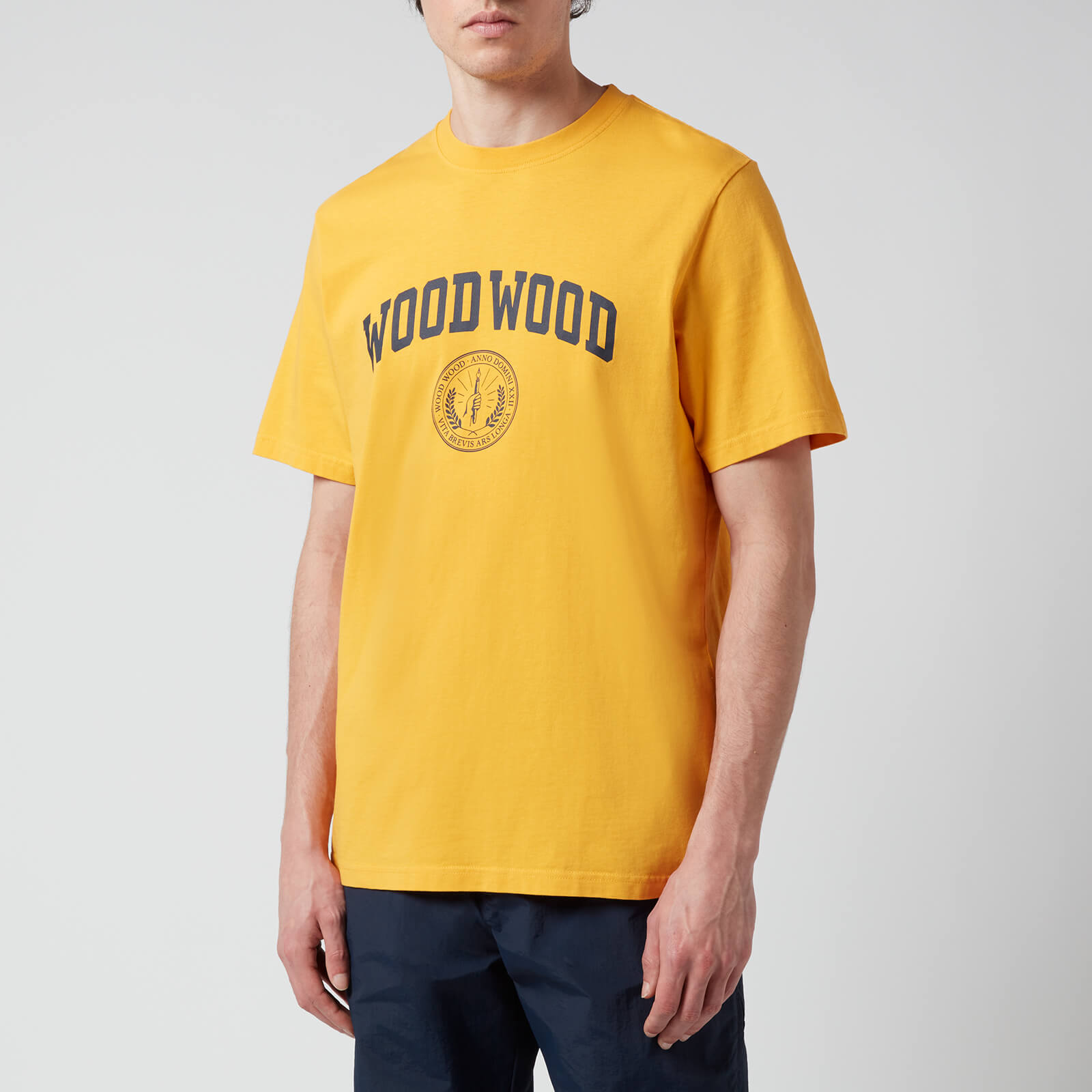 Wood Wood Men's Bobby Ivy T-Shirt - Yellow - S