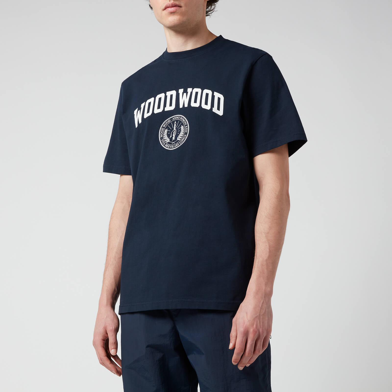 Wood Wood Men's Bobby Ivy T-Shirt - Navy - S
