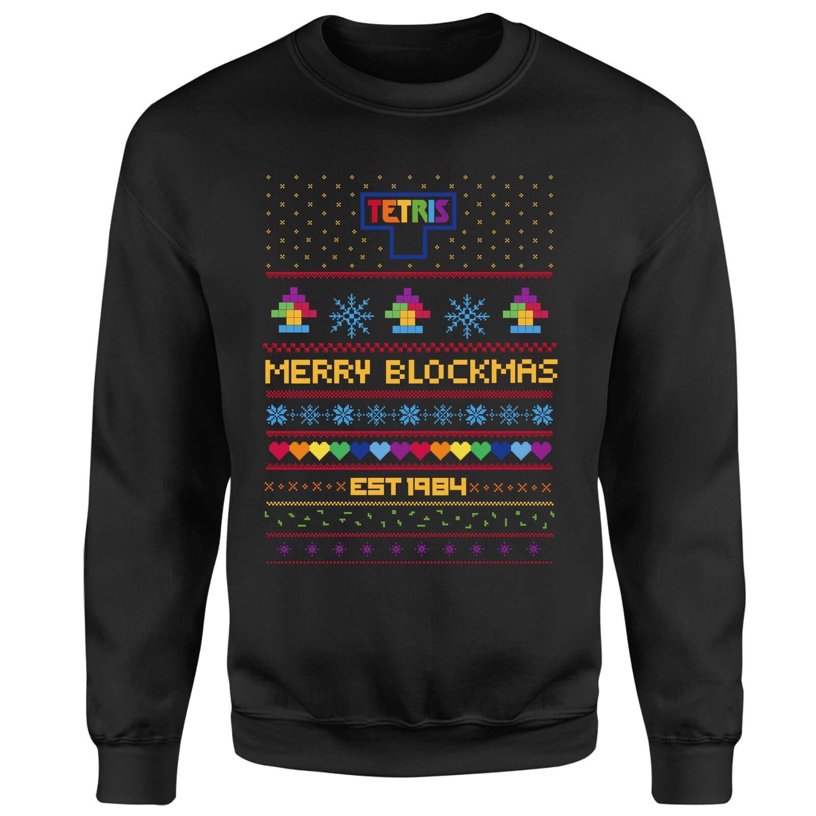 

Tetris™ Merry Blockmas Unisex Christmas Sweatshirt - Black - XXL - Noir