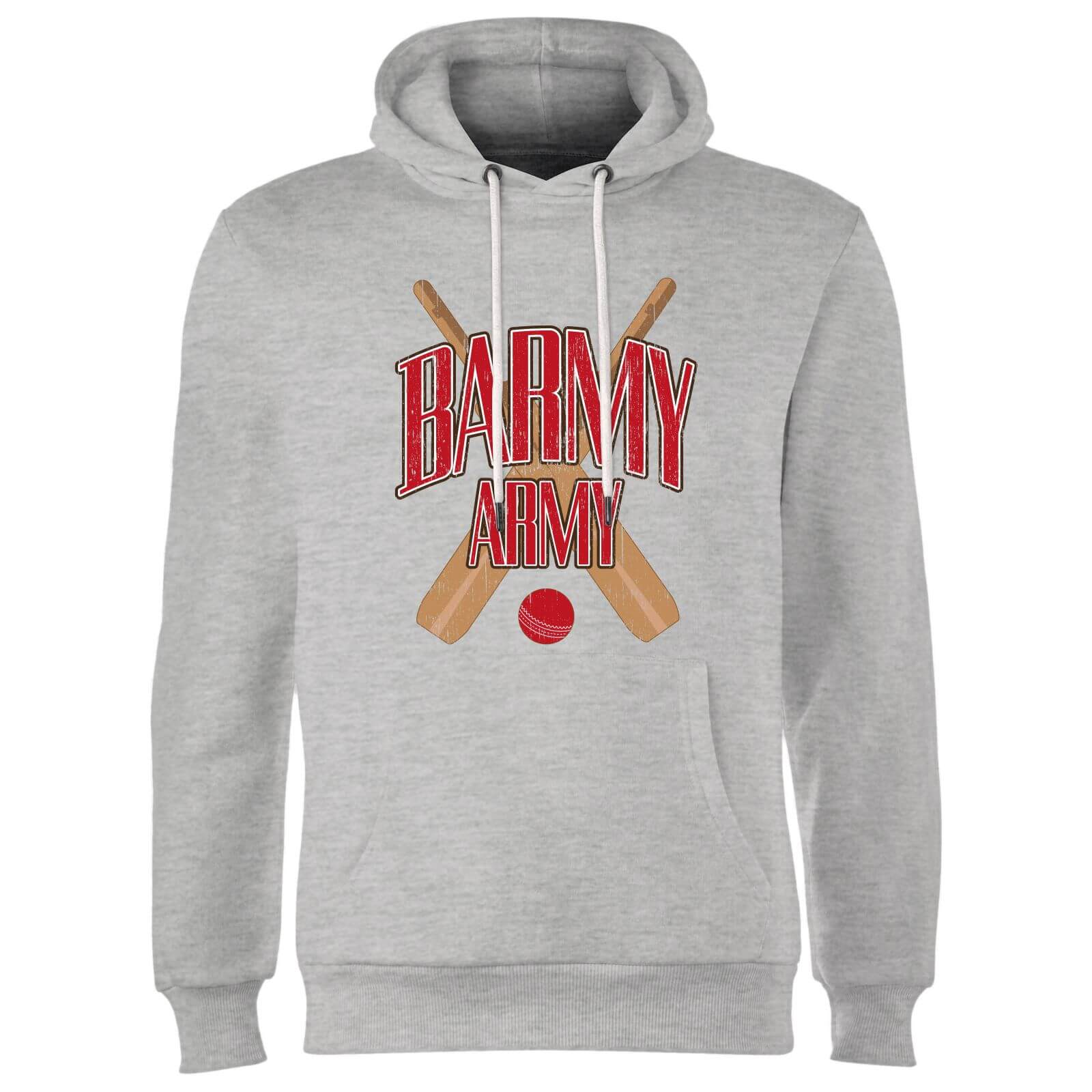 Barmy Army Unisex Hoodie - Grey - S - Grey