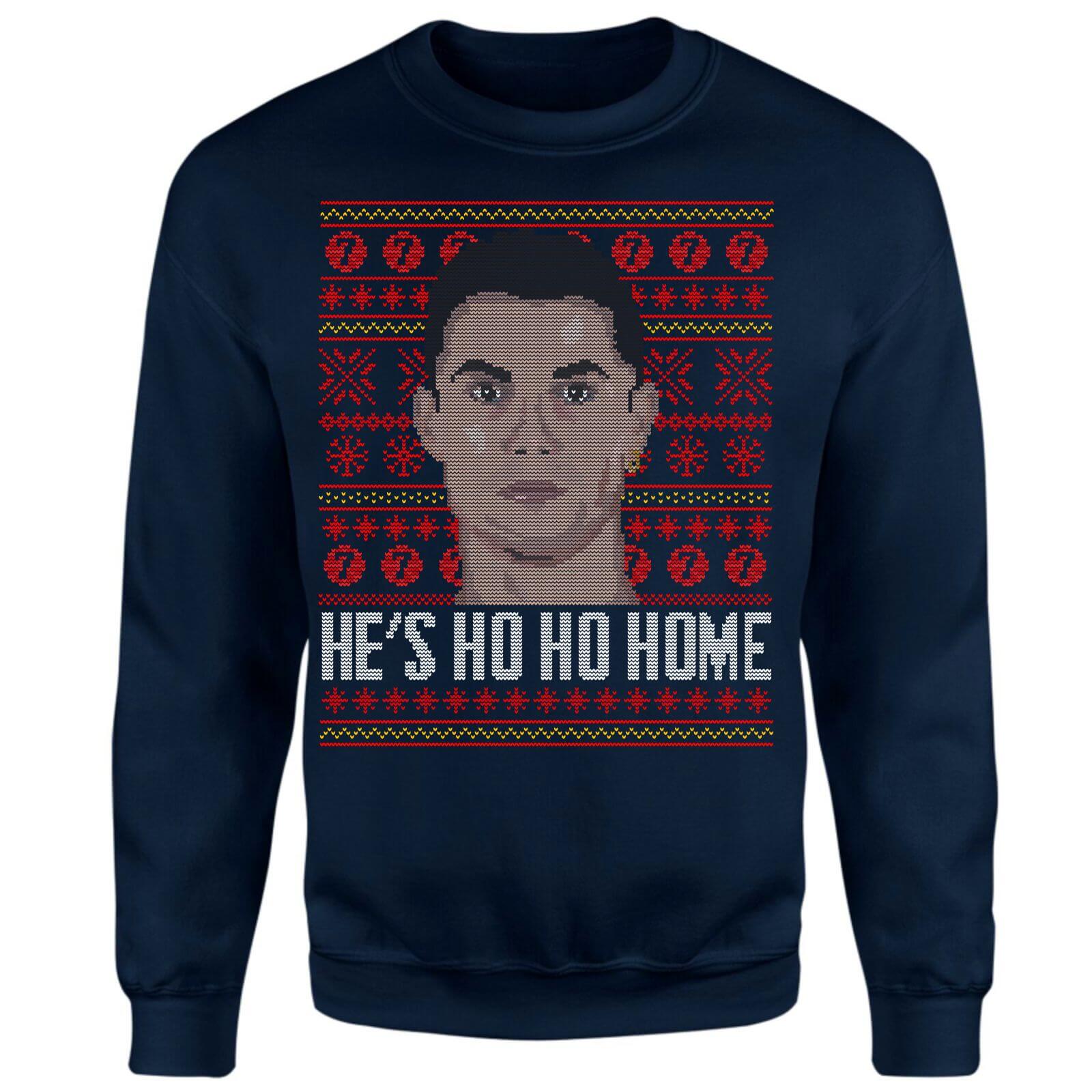 

He's Ho Ho Home Unisex Sweatshirt - Navy - 4XL - Navy