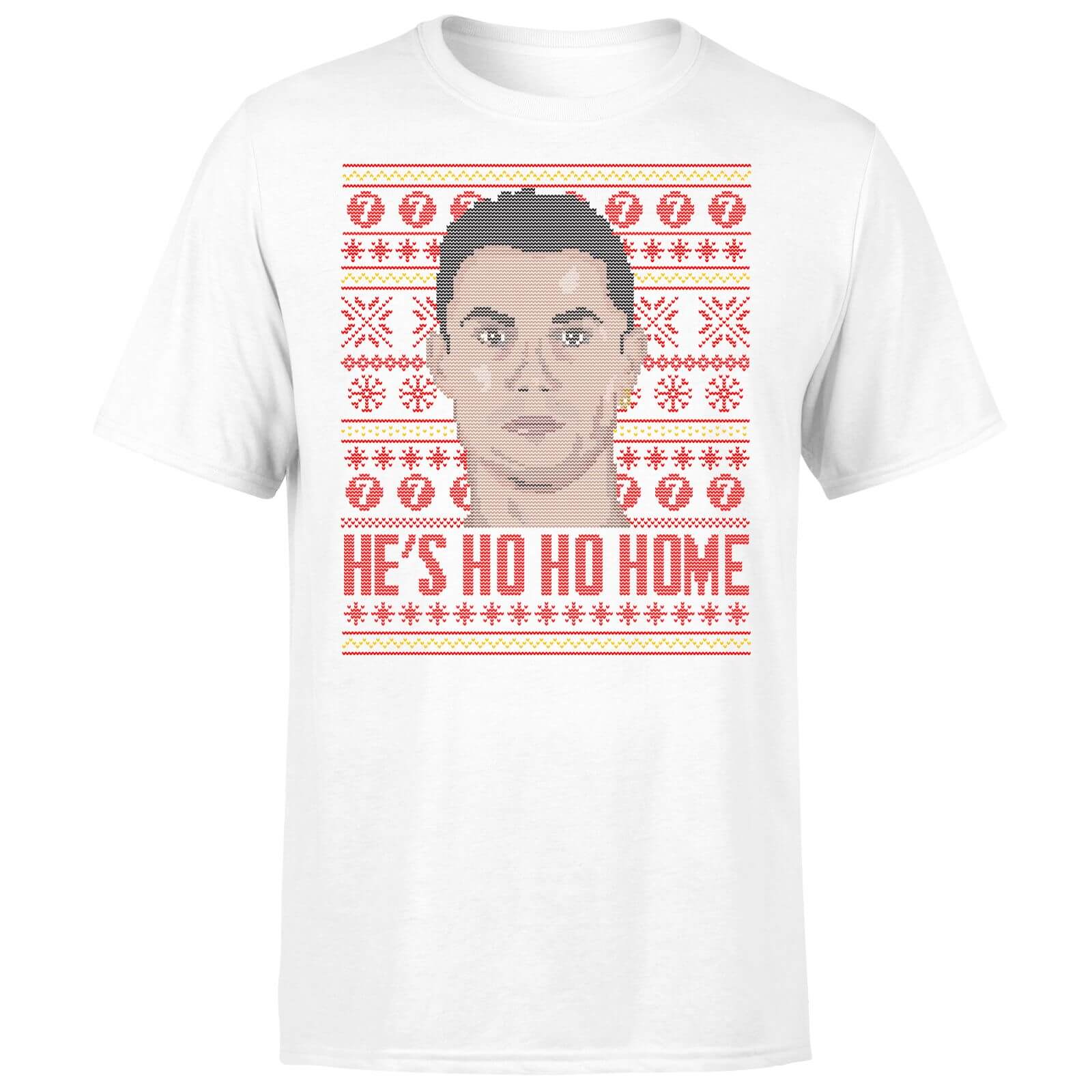 He's Ho Ho Home Men's T-Shirt - White - XS - White