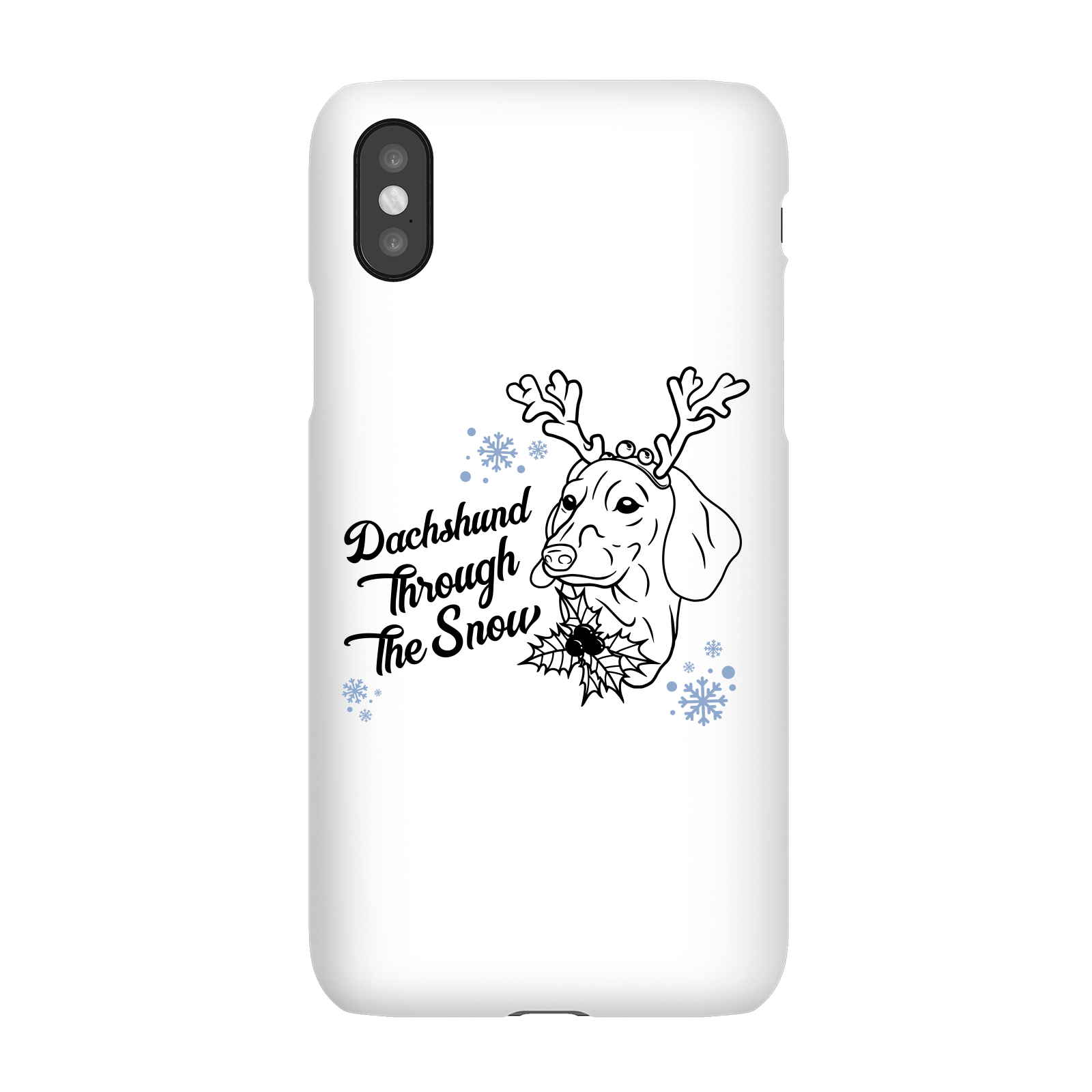 Dachshund Through The Snow Phone Case for iPhone and Android - iPhone 5/5s - Snap Case - Matte