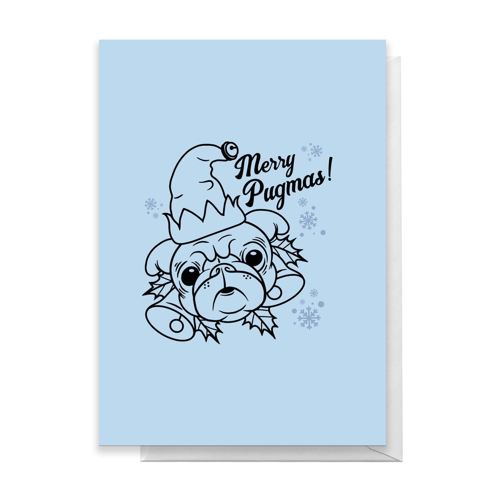 Merry Pugmas Greetings Card - Standard Card