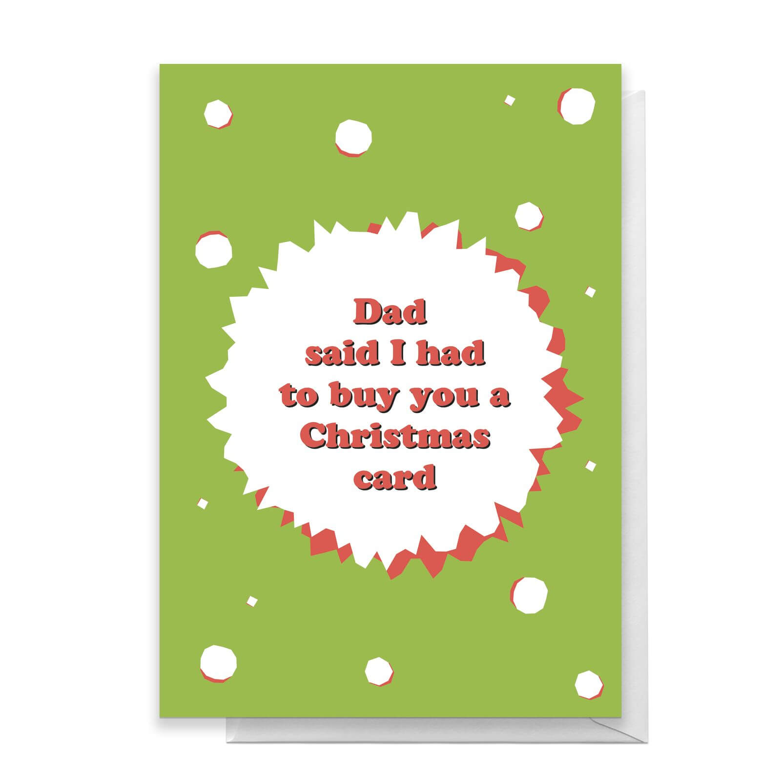 Dad Said I Had To Buy You A Card Greetings Card - Large Card