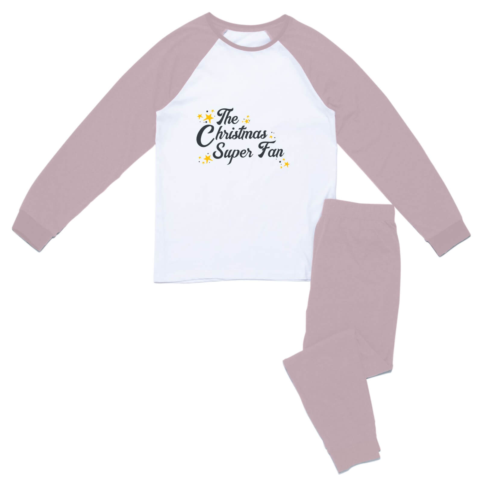 The Christmas Super Fan Women's Pyjama Set - Pink White - XS - Pink White