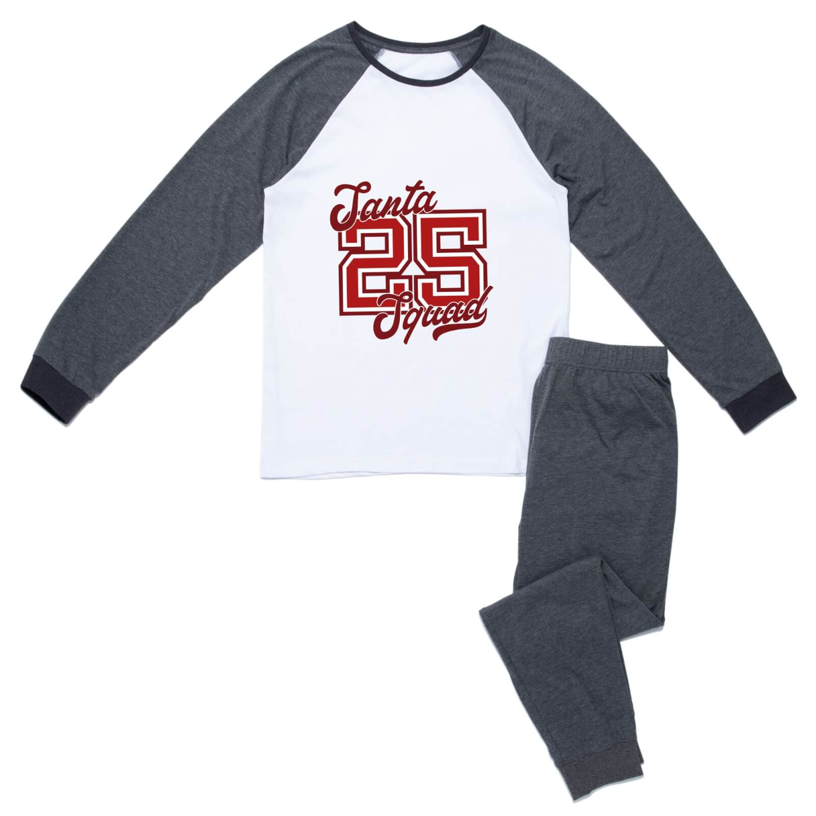 Santa Squad Bright Women's Pyjama Set - Grey White - XS - Grey White