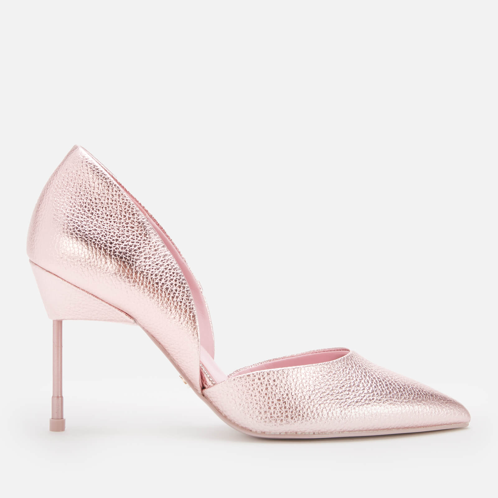 kurt geiger london women's bond 90 drench leather court shoes - pink - uk 8