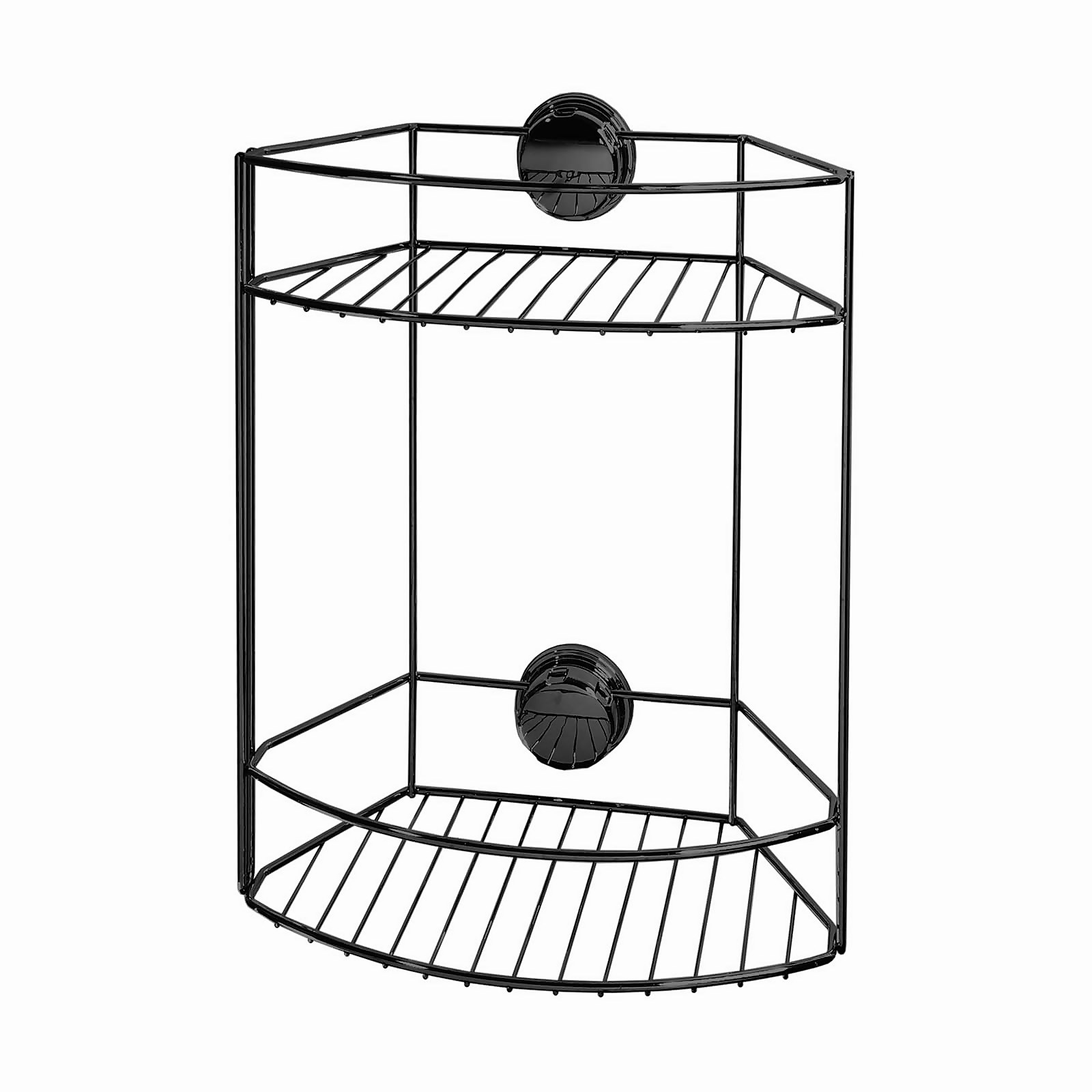 Photo of 2-tier Self Adhesive Shower Storage Basket - Chrome