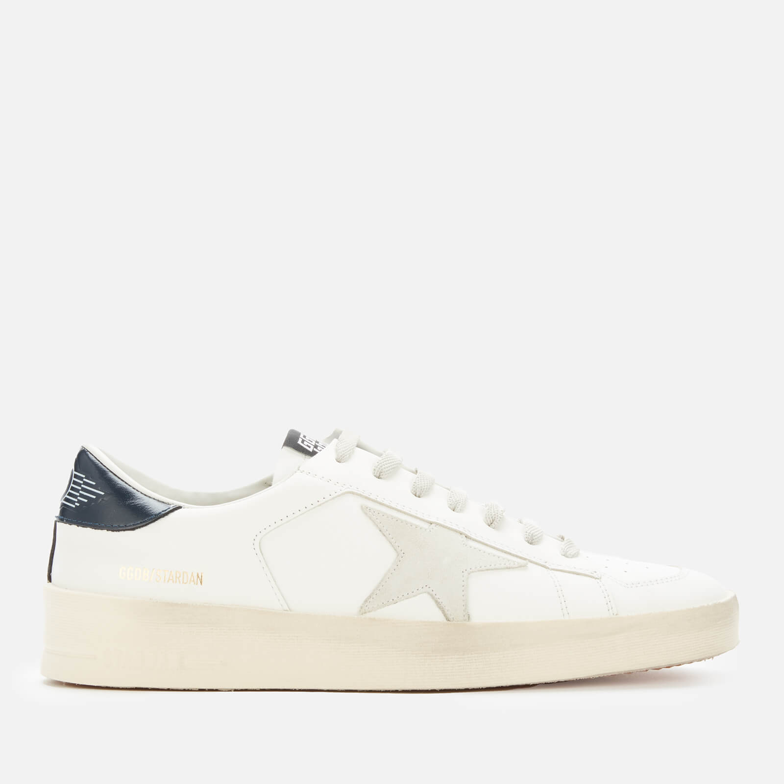 Golden Goose Deluxe Brand Men's Stardan Leather Trainers - White/Ice/Black - UK 7