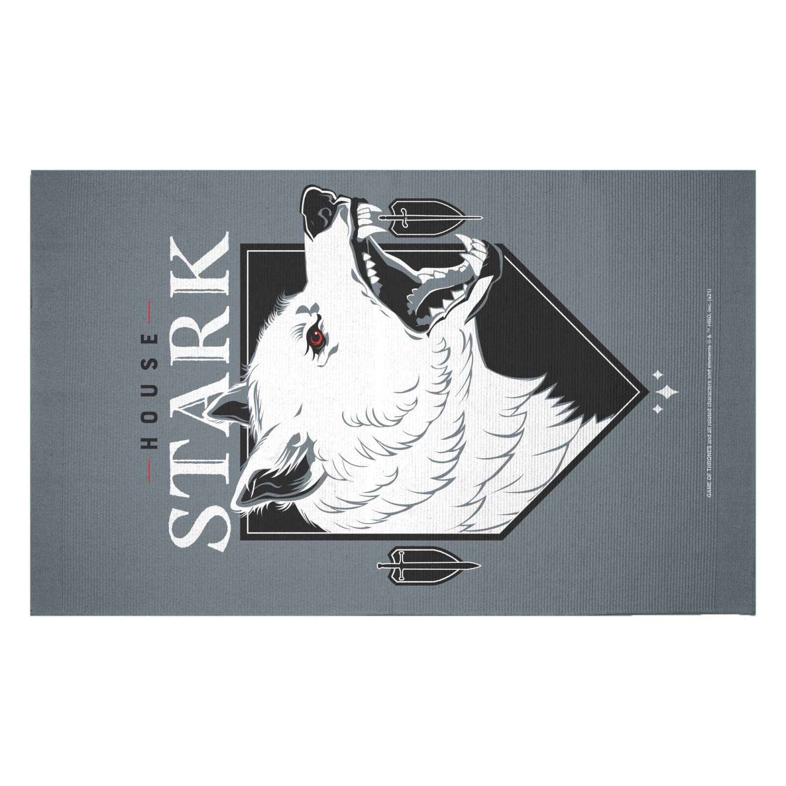 

Decorsome x Game of Thrones House Stark Woven Rug - Small