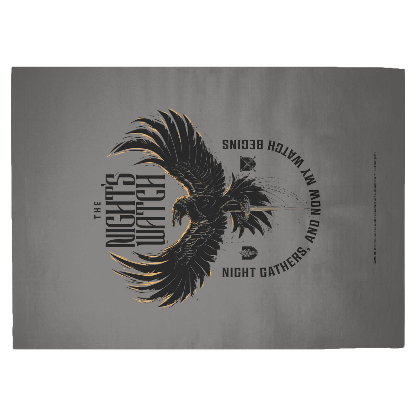 Decorsome x Game of Thrones Night's Watch Woven Rug - Large
