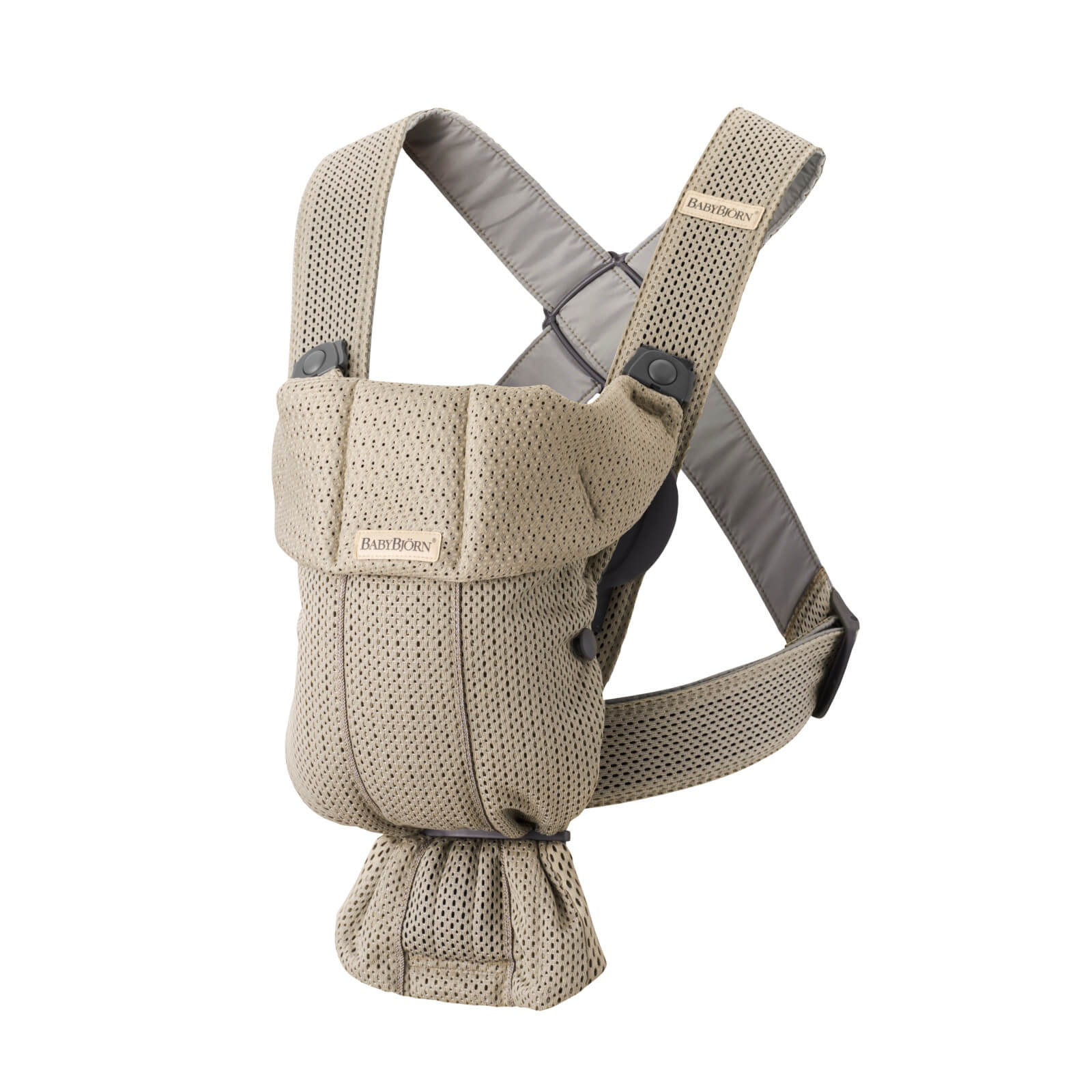 Babybjörn Mini 3D Mesh Baby Carrier - Gray Beige