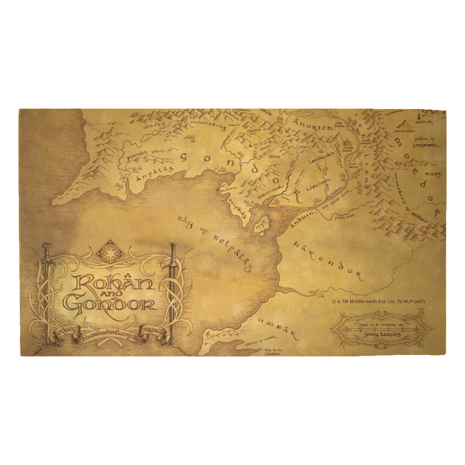 Decorsome x Lord Of The Rings Map Woven Rug - Medium