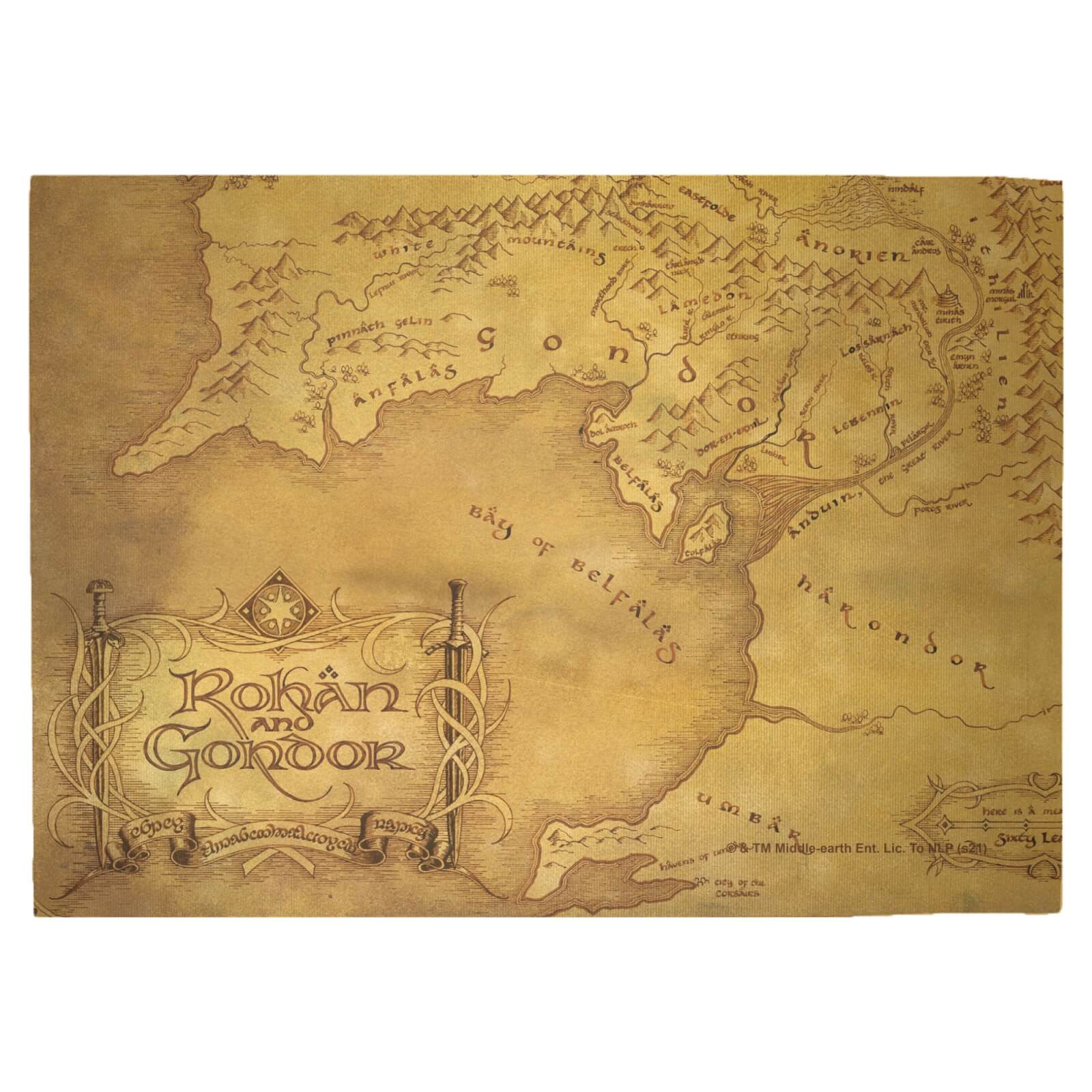 

Decorsome x Lord Of The Rings Map Woven Rug - Large