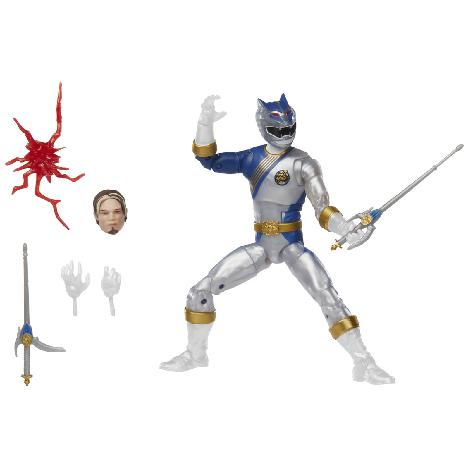 Hasbro Power Rangers Lightning Collection Wild Force Lunar Wolf Ranger Figure