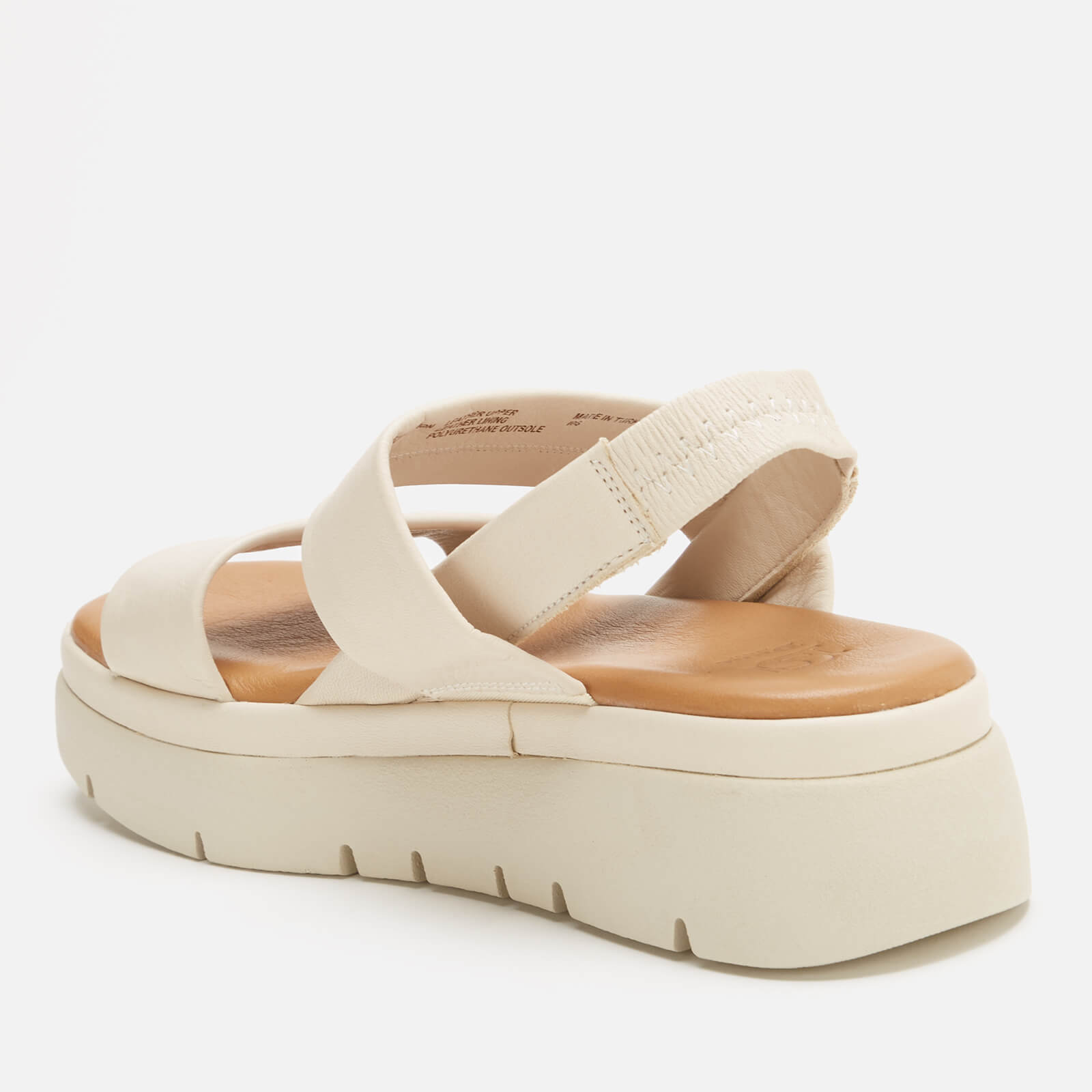 Dune London Women's Location Leather Flatform Sandals - Ecru - Uk 3