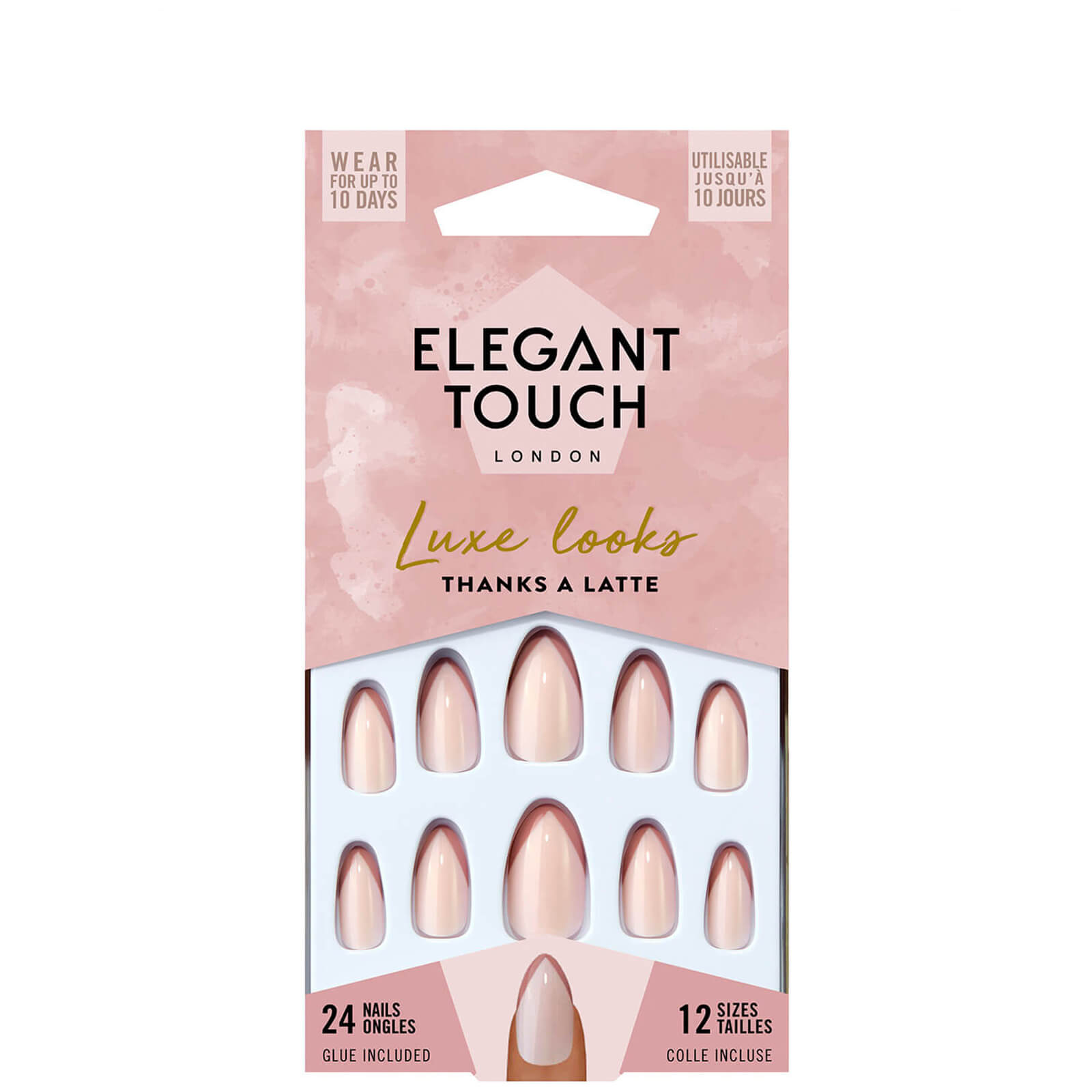 Elegant Touch False Nails - Thanks a Latte