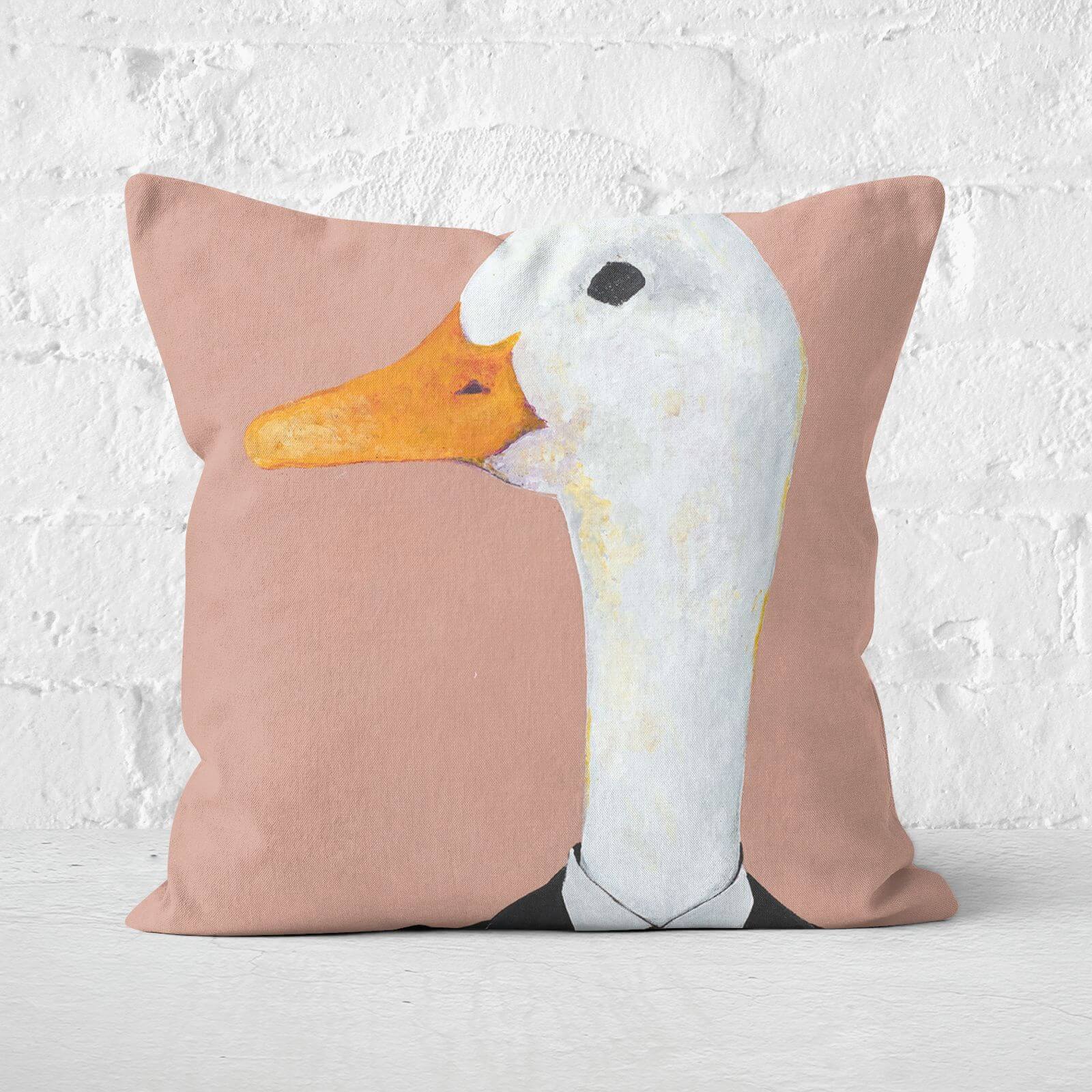 Ducky In Suit Square Cushion - 40x40cm - Soft Touch