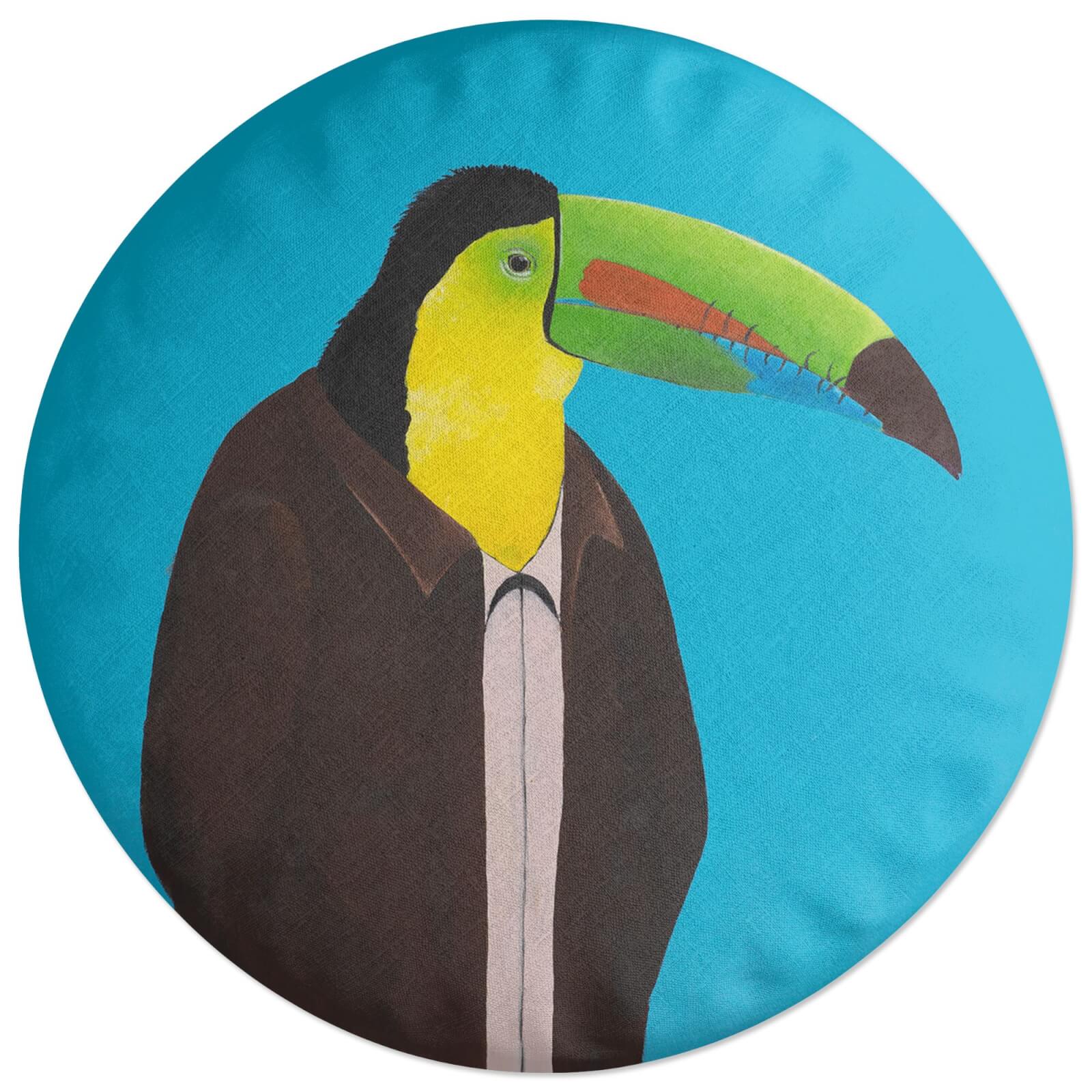 Decorsome Toucan In Suit Round Cushion