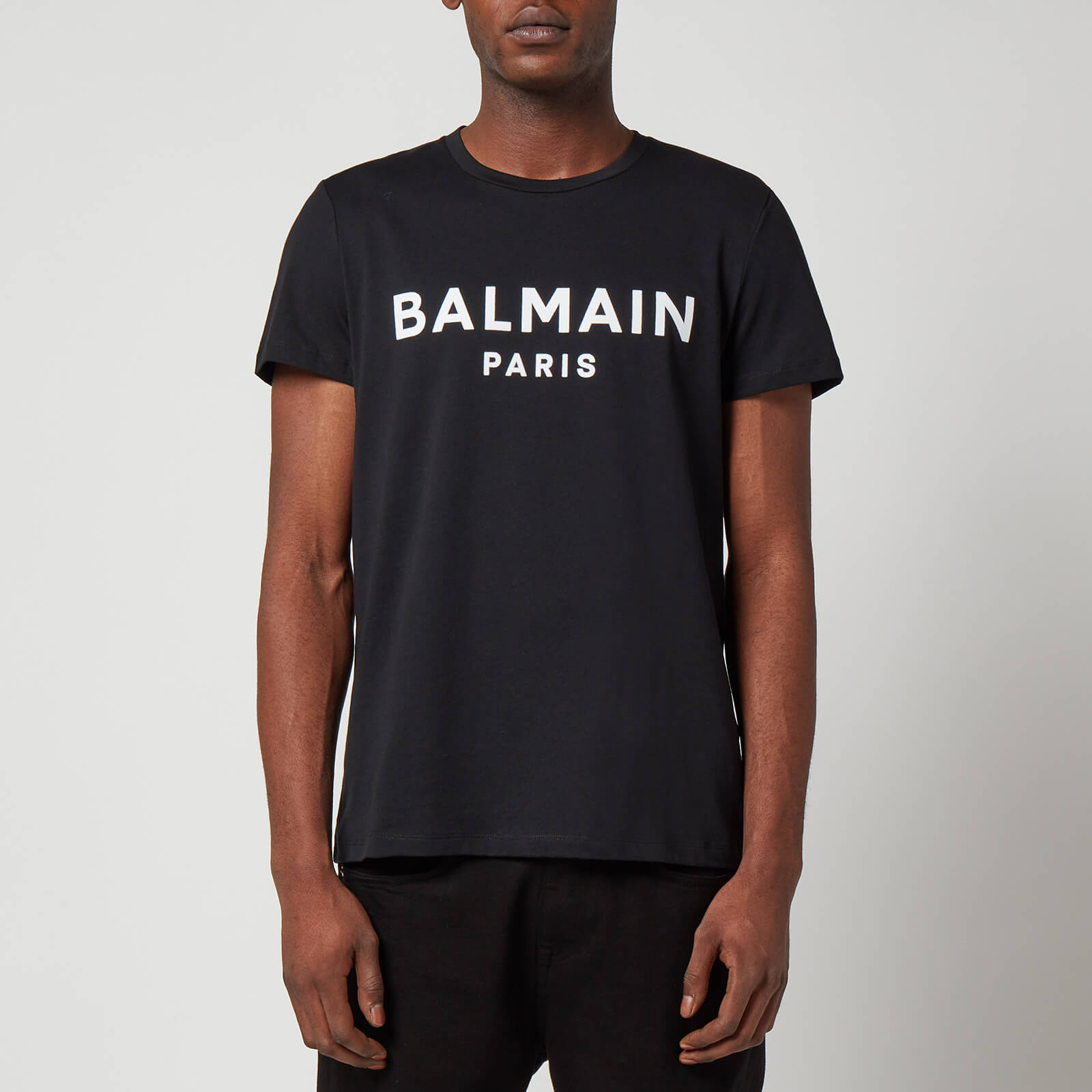 Balmain Men's Flock T-Shirt - Black/White - S
