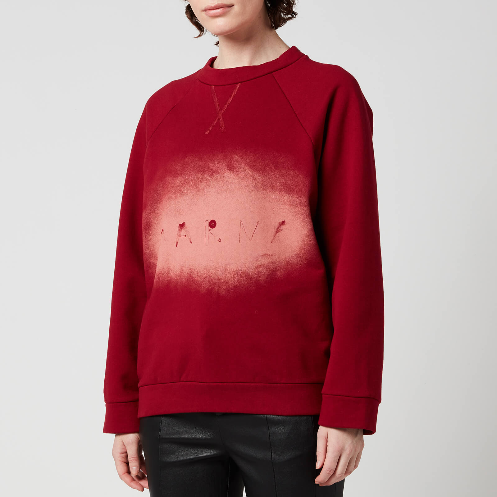 Marni Women's Logo Sweatshirt - China Red - IT36/UK4