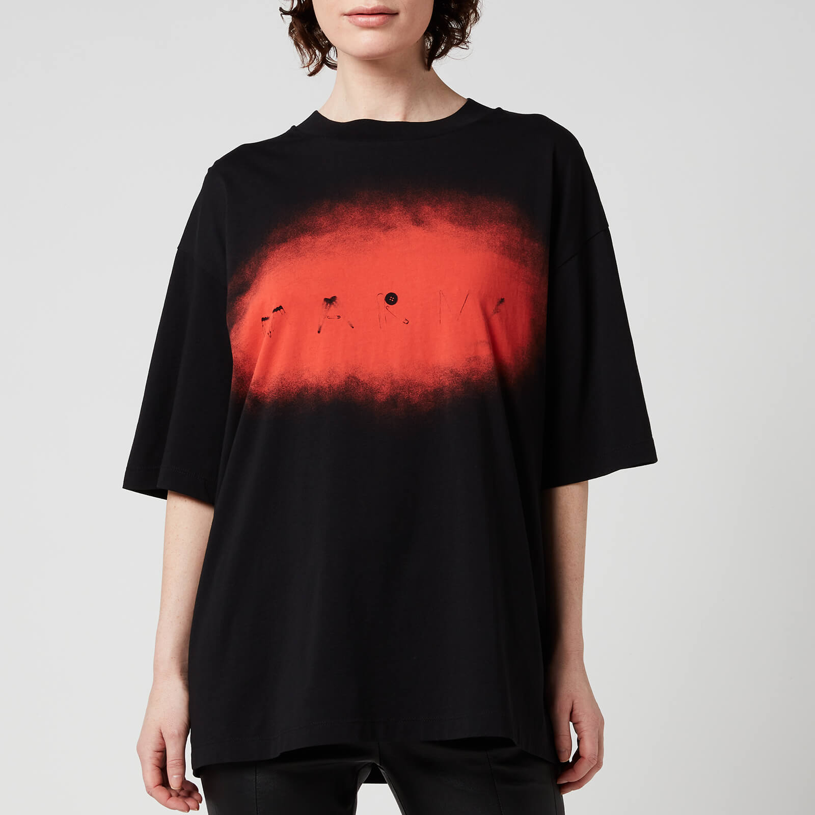 Marni Women's Logo T-Shirt - Black - IT38/UK6
