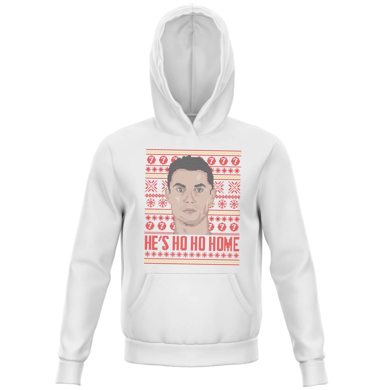 He's Ho Ho Home Kids' Hoodie - White - 3-4 Years - White