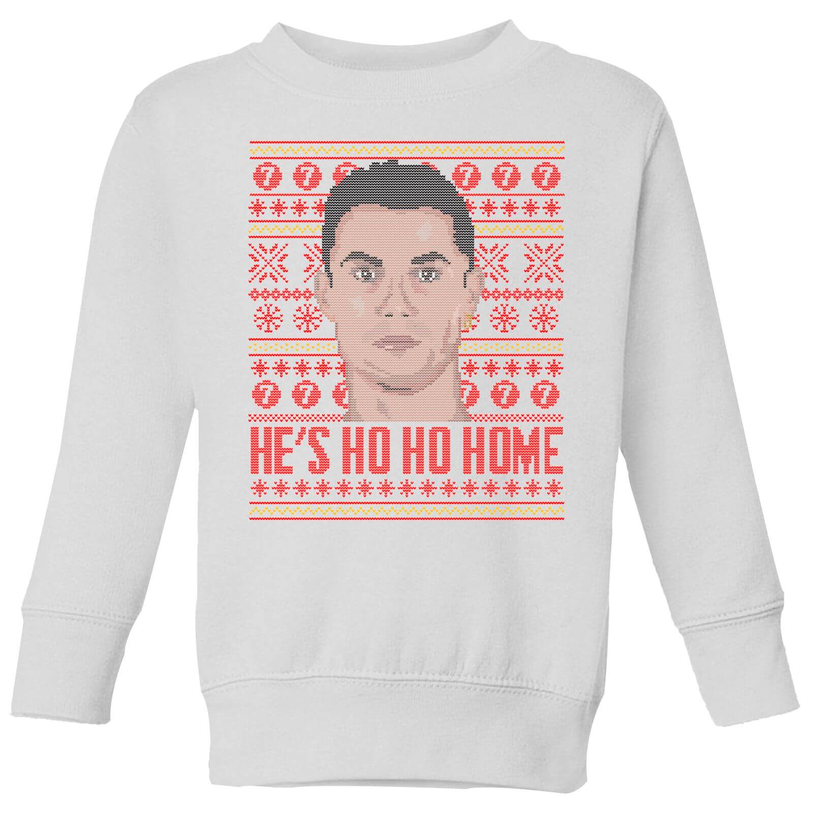 He's Ho Ho Home Kids' Sweatshirt - White - 3-4 Years - White