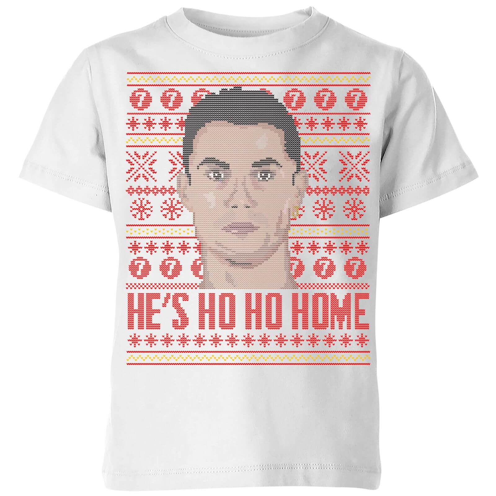 He's Ho Ho Home Kids' T-Shirt - White - 3-4 Years - White