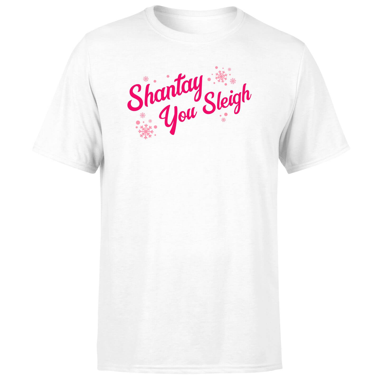 Snowy Shantay You Sleigh Men's T-Shirt - White - L - White
