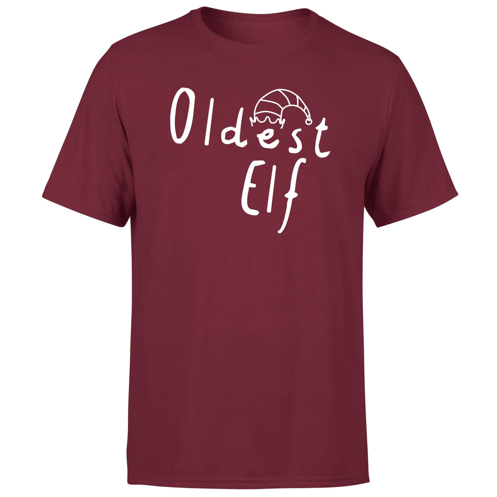 Oldest Elf Men's T-Shirt - Burgundy - XS - Burgundy